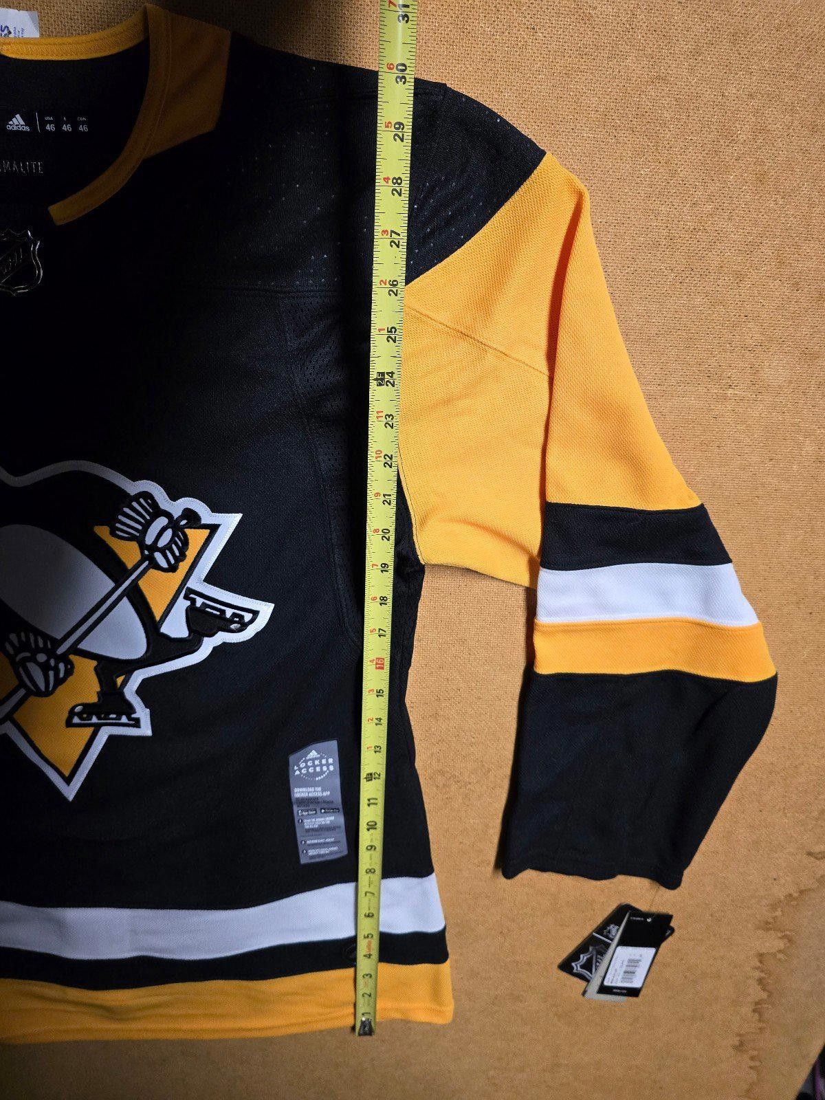 Adidas Authentic Adidas Pittsburgh Penguins Home Jersey Size 46 NWT Size US S / EU 44-46 / 1 - 7 Thumbnail