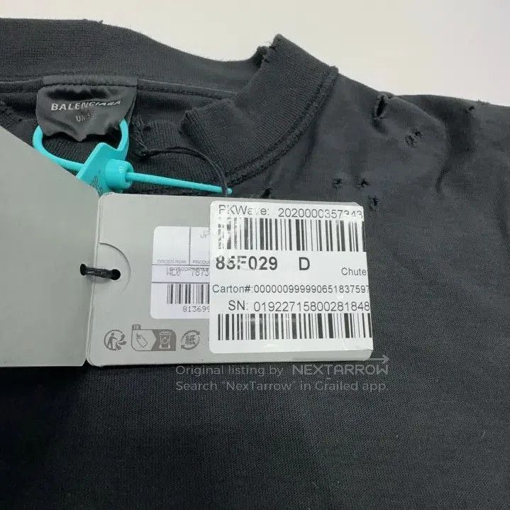Balenciaga Balenciaga SS24 Vintage Logo Black T. Size US M / EU 48-50 / 2 - 4 Thumbnail