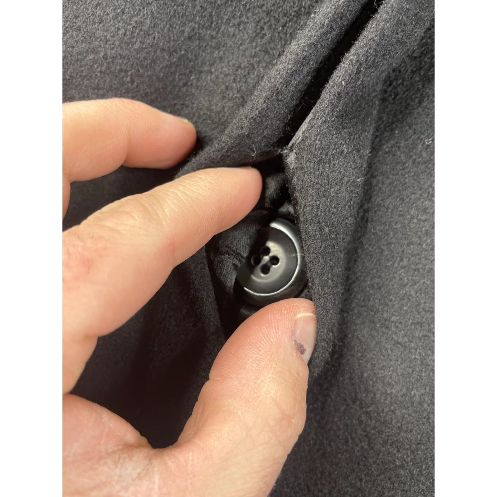 Vintage FLEURETTE 100% Cashmere Coat Long Overcoat Black Womens USA Size 4 Boys? No, Women. Size S / US 4 / IT 40 - 7 Thumbnail