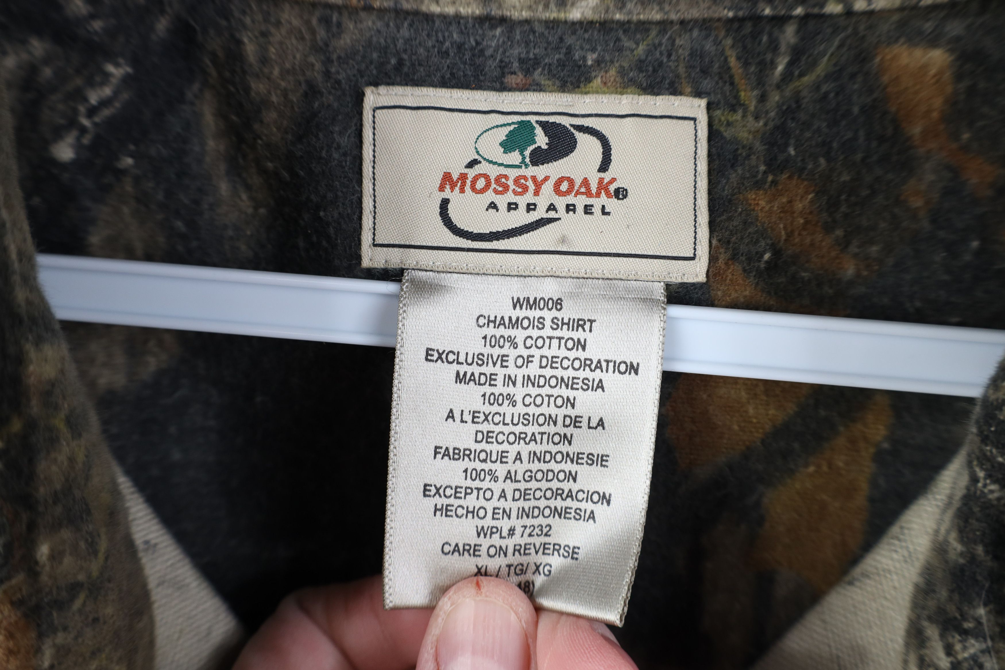 Vintage Vintage Mossy Oak Camouflage Chamois Cloth Button Shirt Size US XL / EU 56 / 4 - 10 Thumbnail