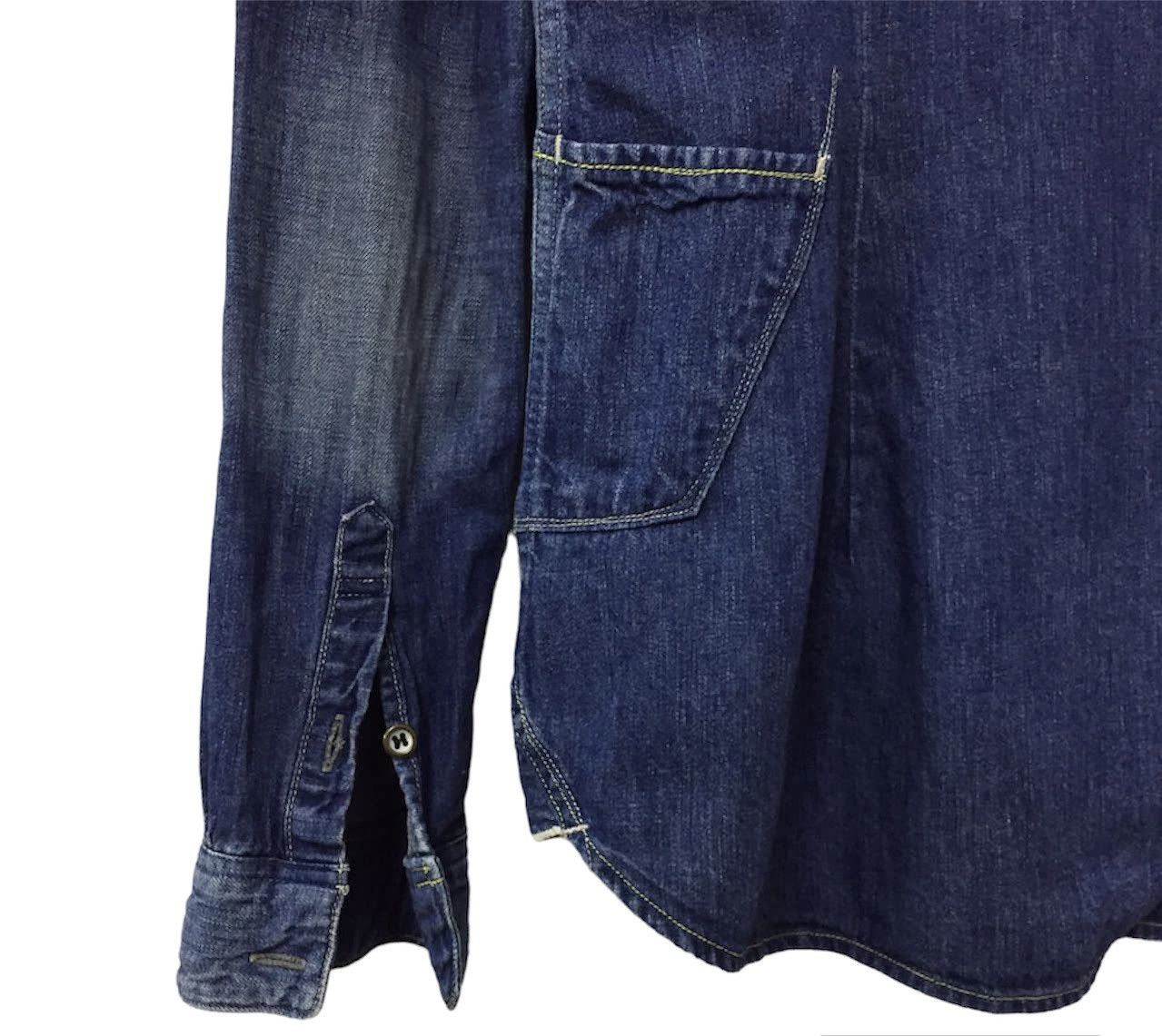 Japanese Brand JOHN BULL SELVEDGE SINGLE POCKET CHAMBRAY JEANS SHIRT Size US S / EU 44-46 / 1 - 12 Thumbnail