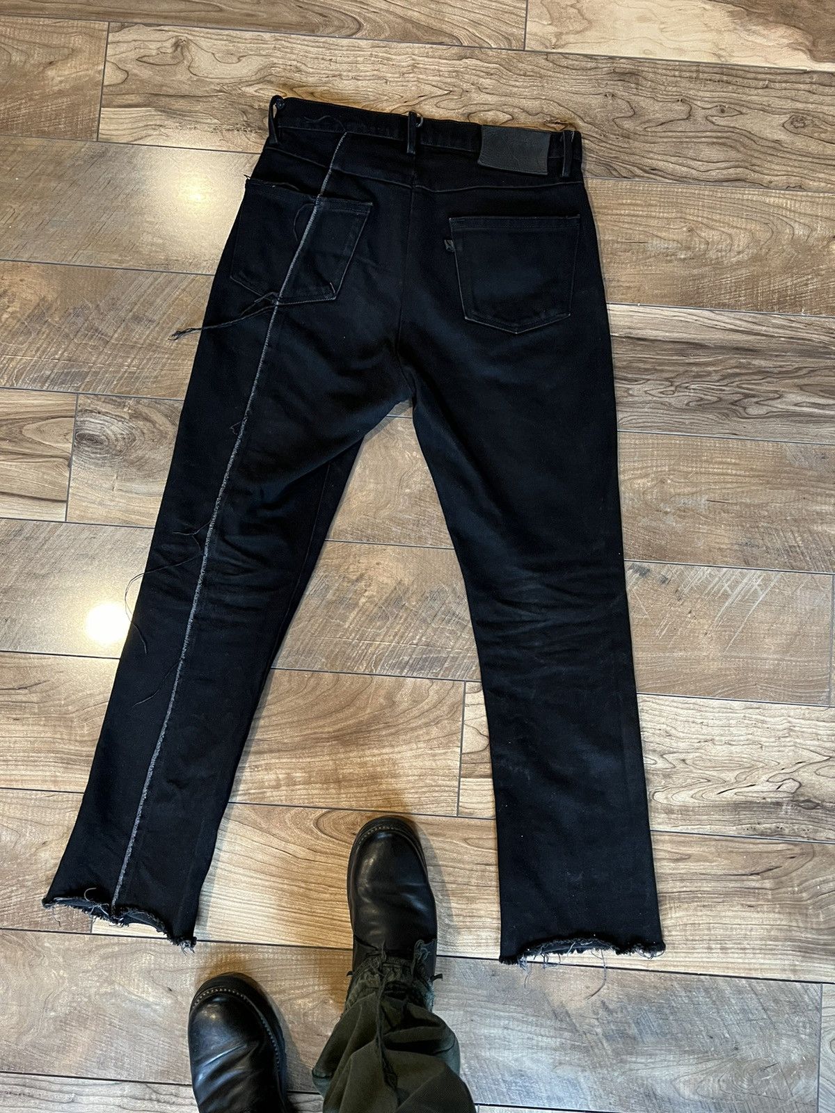 Unsound Rags Unsound Rags Japanese Black Raw Denim Jeans Size US 30 / EU 46 - 3 Thumbnail