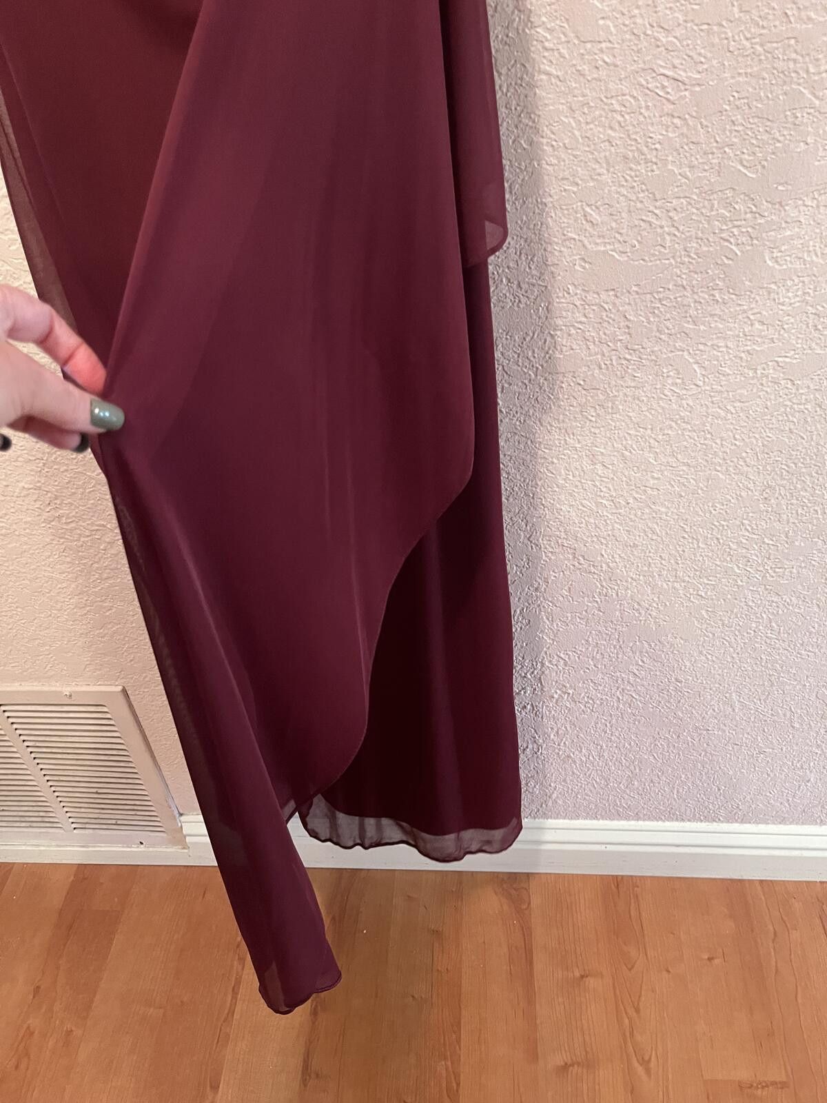 Unknown London Xscape Burgundy Beaded Evening Dress Size 8 Cocktail Dress Size M / US 6-8 / IT 42-44 - 7 Thumbnail