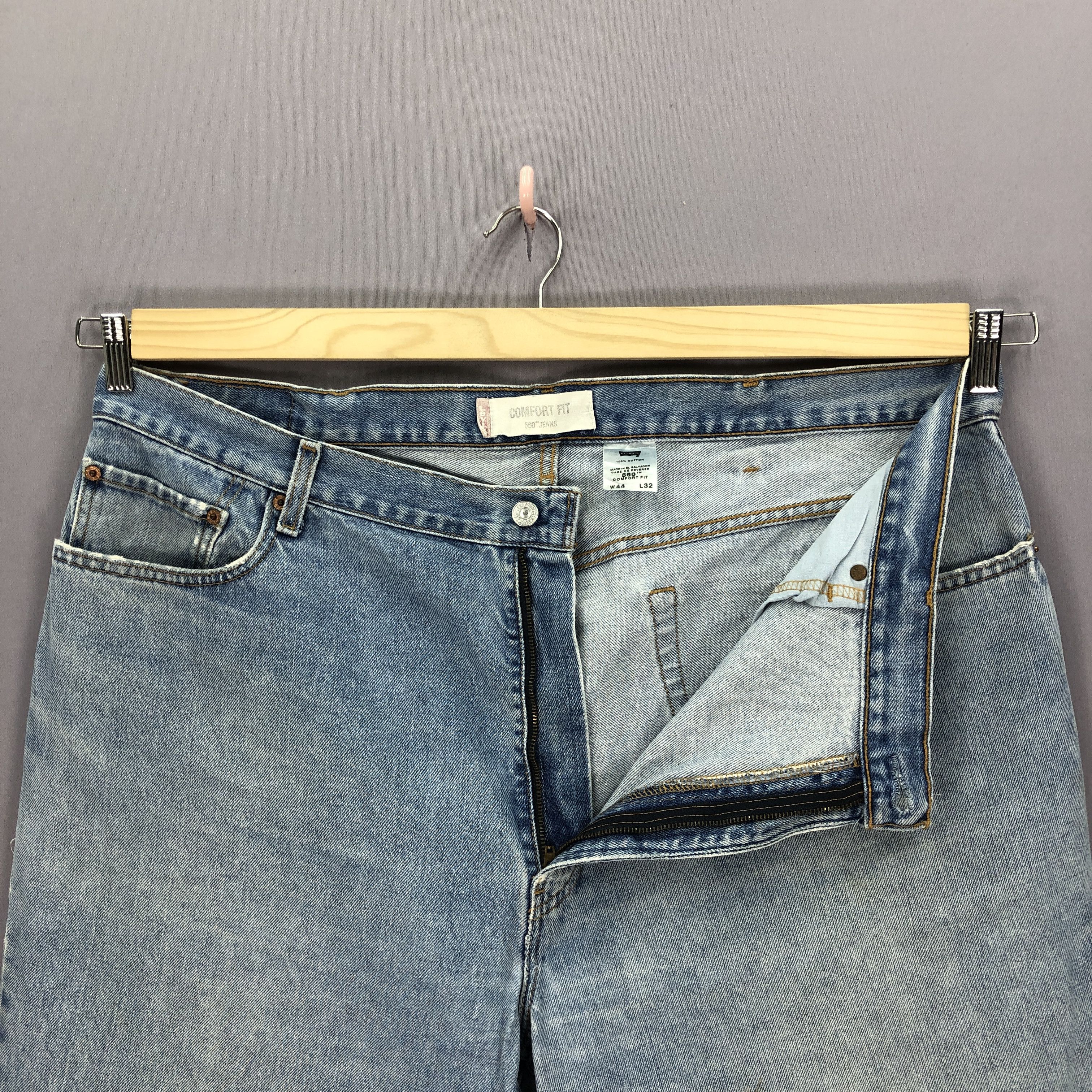 Levi's × Vintage Vintage Levis 560 Baggy Faded Jeans Levi's Light Wash Denim Size US 42 / EU 58 - 10 Thumbnail
