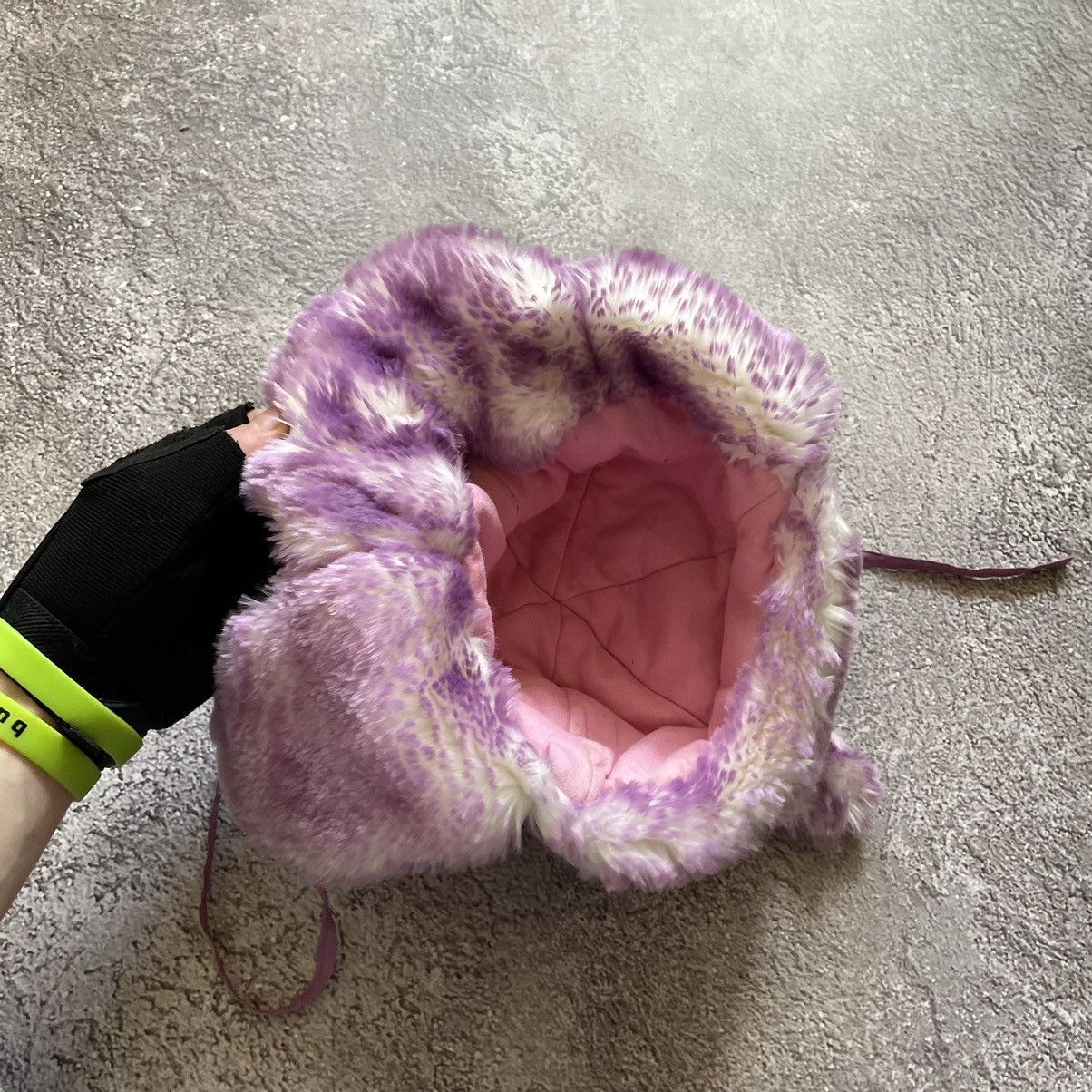 Vintage Vintage 90s Mohair Beanie Fuzzy Pom Alt Grunge Tapered OS Size ONE SIZE - 6 Thumbnail