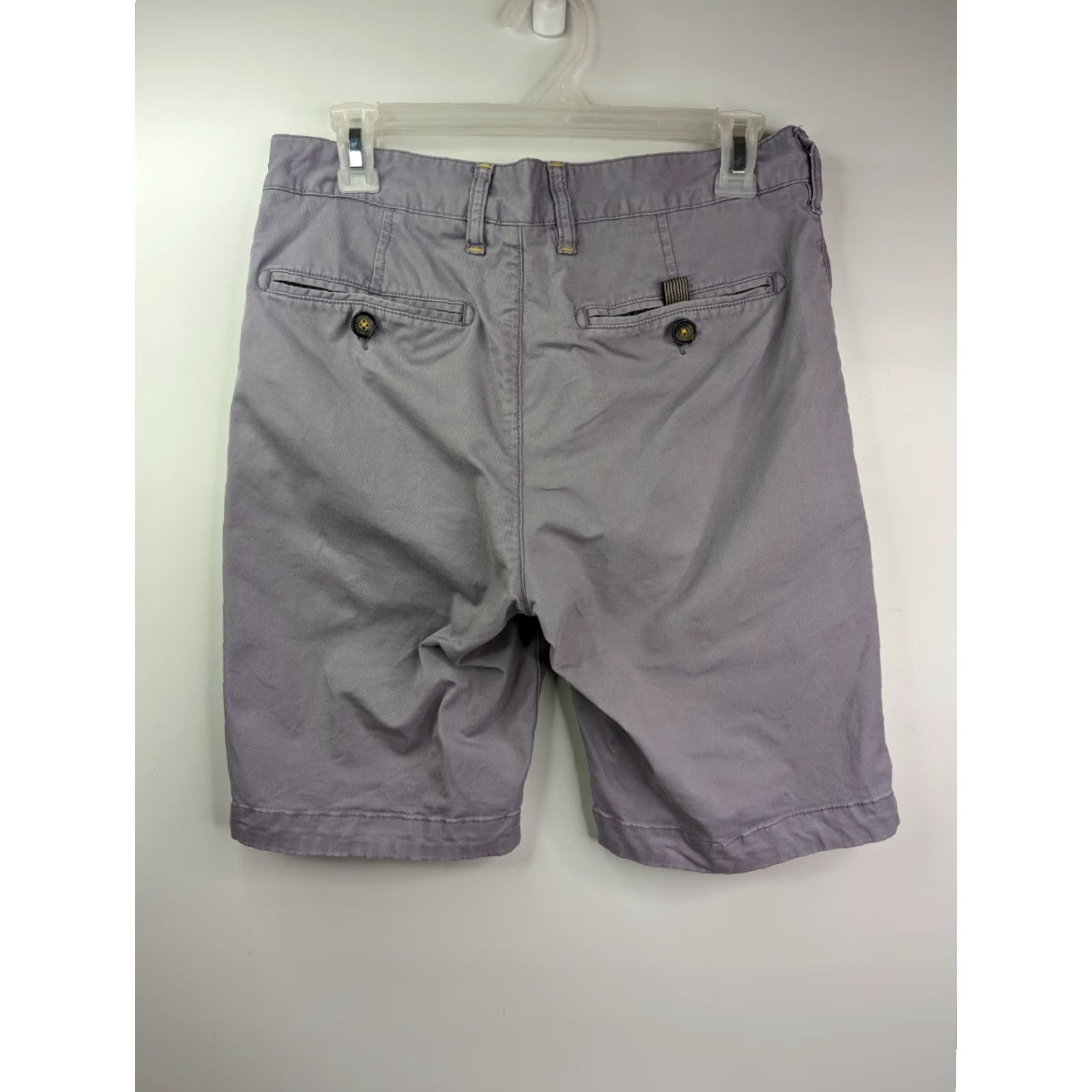 Ted Baker Ted Baker London Chino Shorts Men 30 Regular Purple Cotton Flat Front Pockets Mid Rise Spring Summer Casual Travel Vintage No Size US 30 / EU 46 - 7 Thumbnail