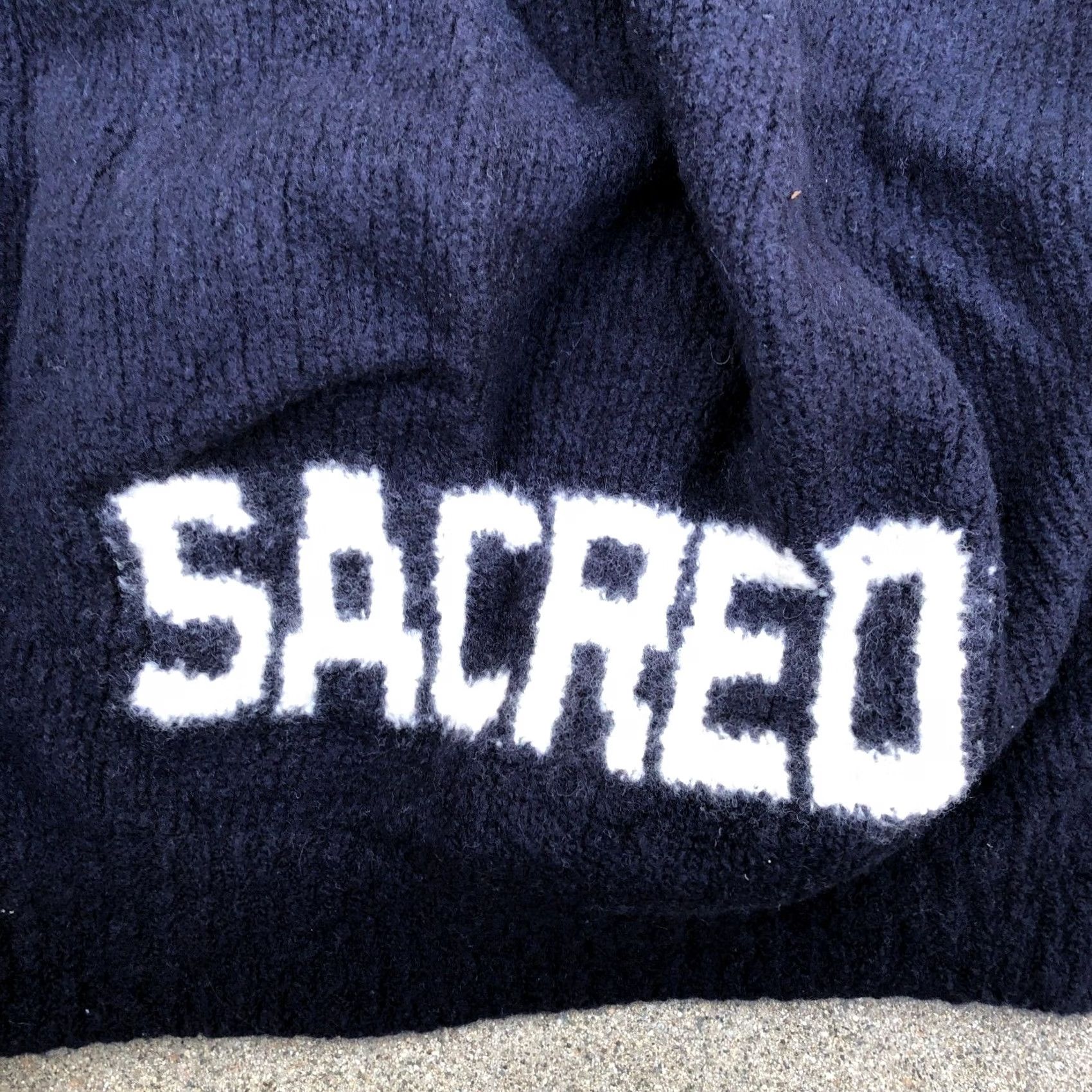 Spiritual Gangster VINTAGE SPIRITUAL GANGSTER Sacred Kiki Wool Cardigan Sweater SMALL Women's Blue Button Size S / US 4 / IT 40 - 4 Thumbnail
