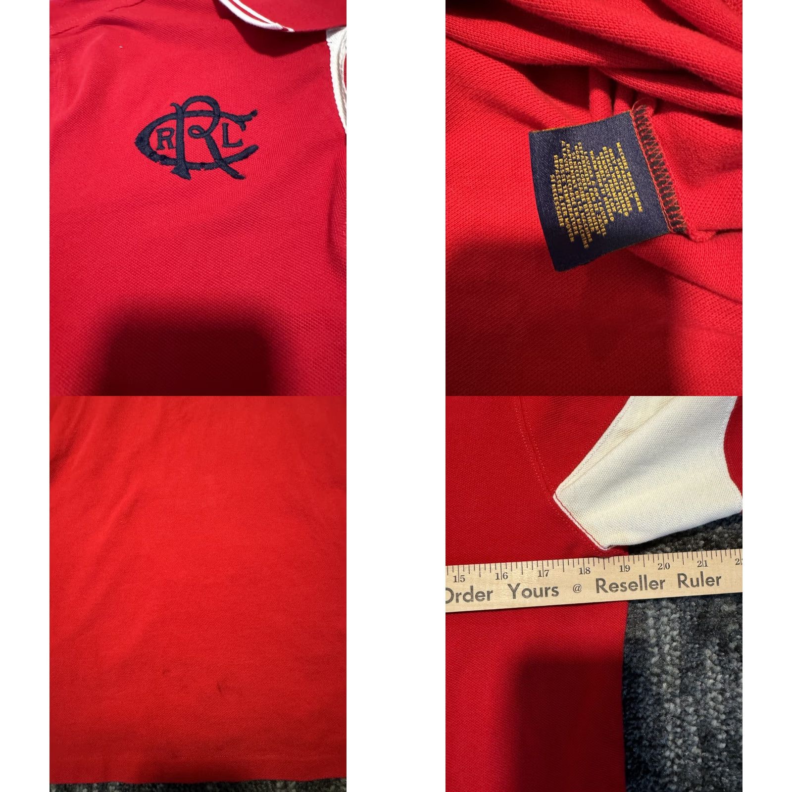 Ralph Lauren VINTAGE Ralph Lauren Rugby Shirt Mens XL Red Long Sleeve Embroidered Collared Button-Up Classic 90s Size US XL / EU 56 / 4 - 8 Thumbnail