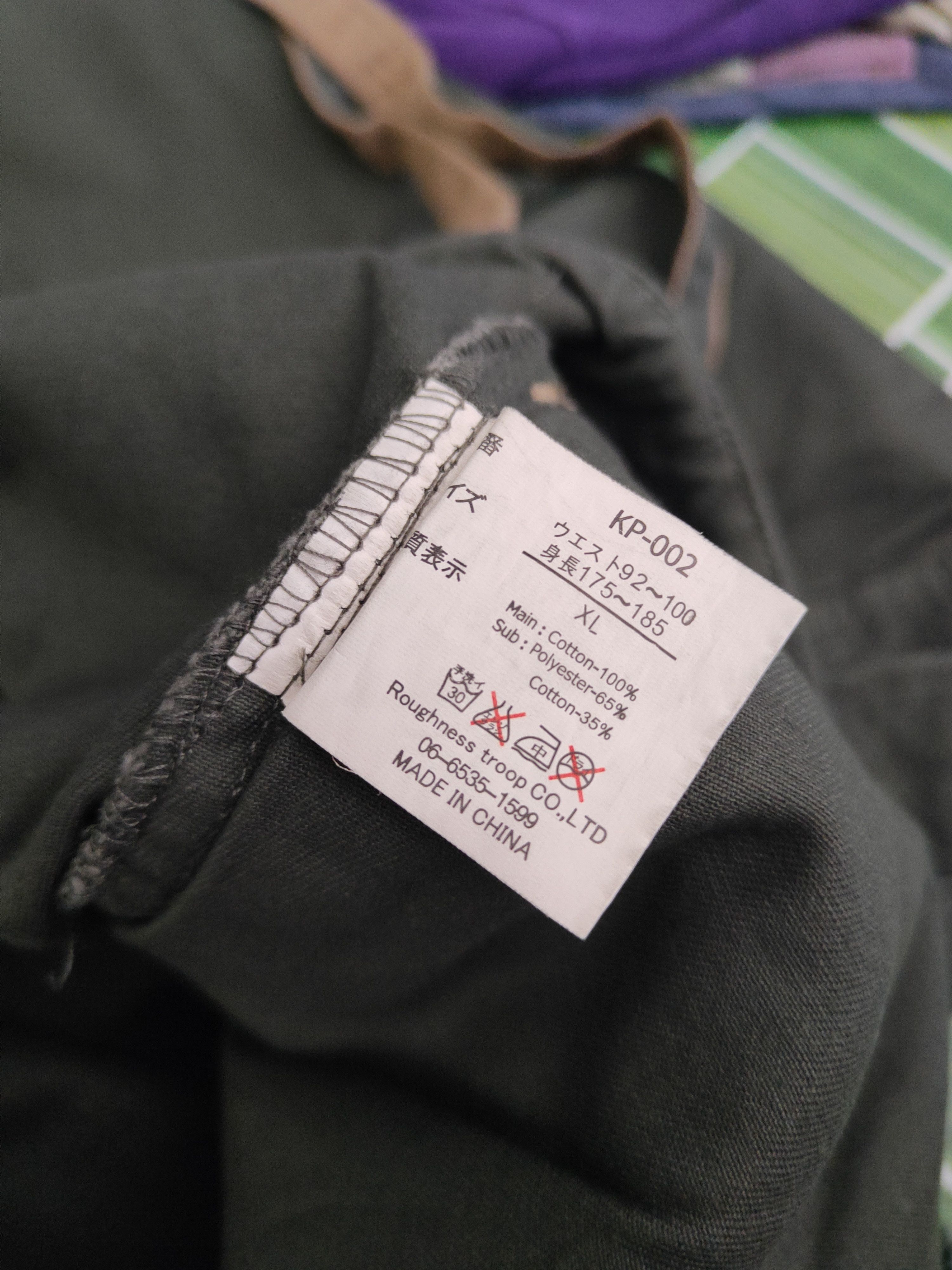 Japanese Brand DL Roughness Troop Green Multipocket Cargo Pants #1484 Size US 34 / EU 50 - 12 Thumbnail