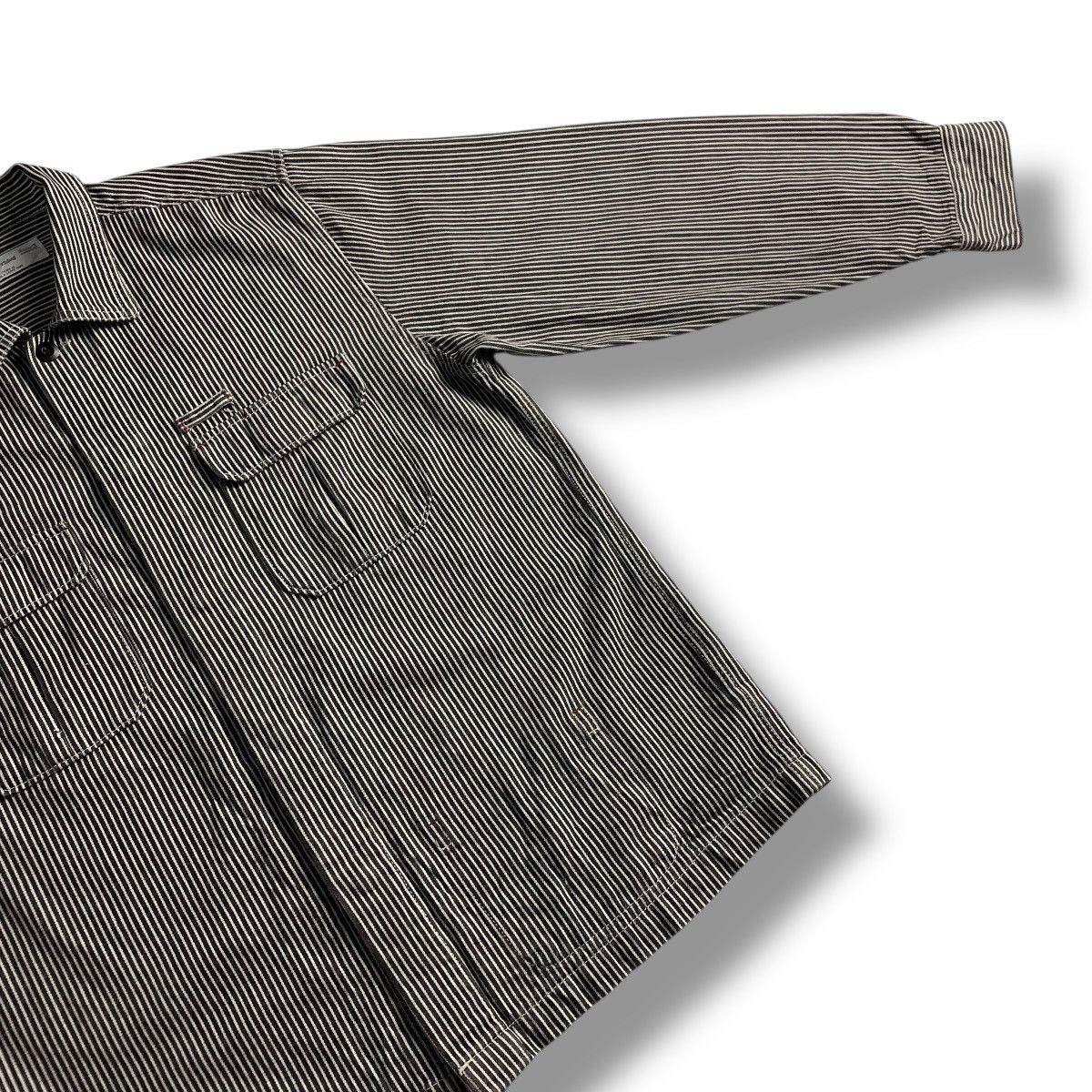Kapital 🇯🇵 NEVER SEEN THING STRIPES HICKORY JACKET Size US M / EU 48-50 / 2 - 8 Thumbnail