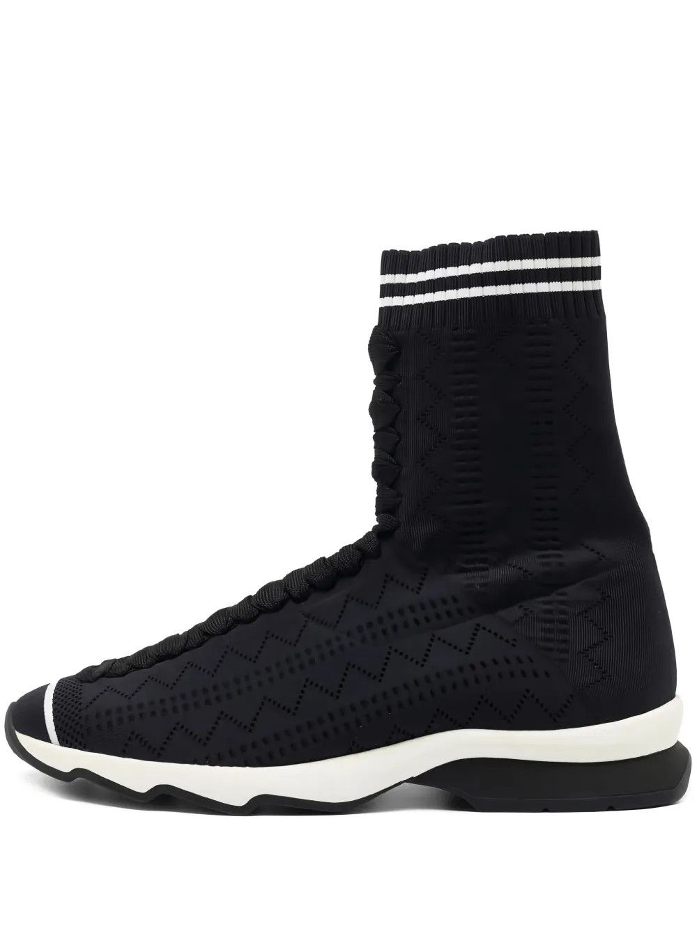 Fendi o1y0925 Sock Ankle Boots in Black Size US 6 / IT 36 - 1 Thumbnail