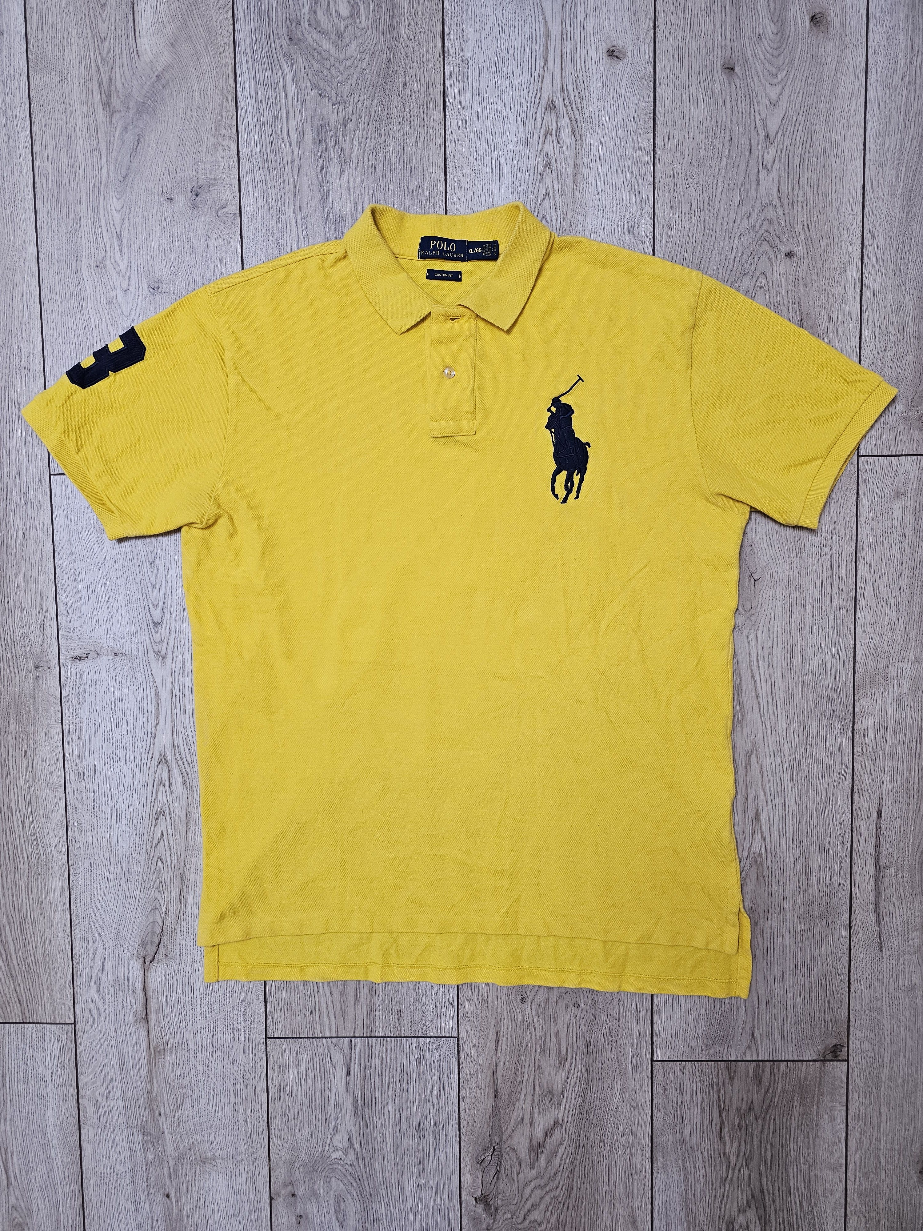 Polo Ralph Lauren × Vintage VINTAGE POLO RALPH LAUREN BIG PONY YELLOW POLO SHIRT Size US XL / EU 56 / 4 - 1 Thumbnail