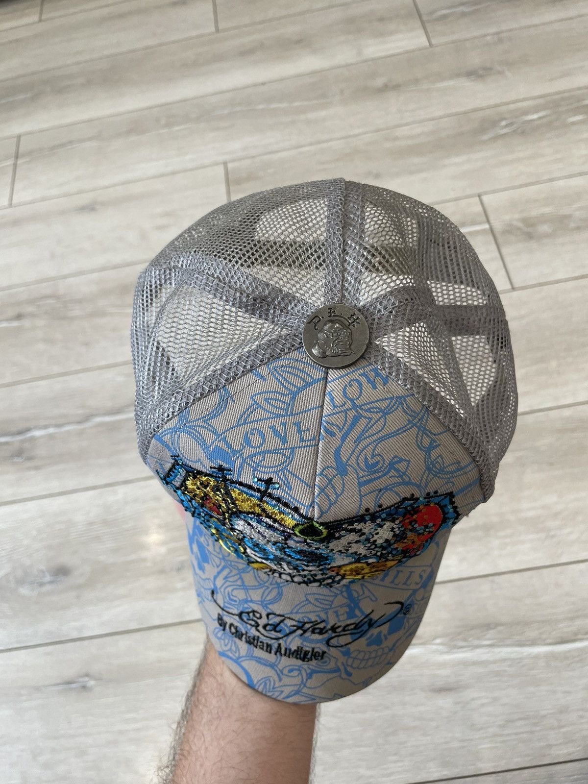 Ed Hardy Ed Hardy by Christian Audigier snapback cap hat - one size Size ONE SIZE - 3 Thumbnail