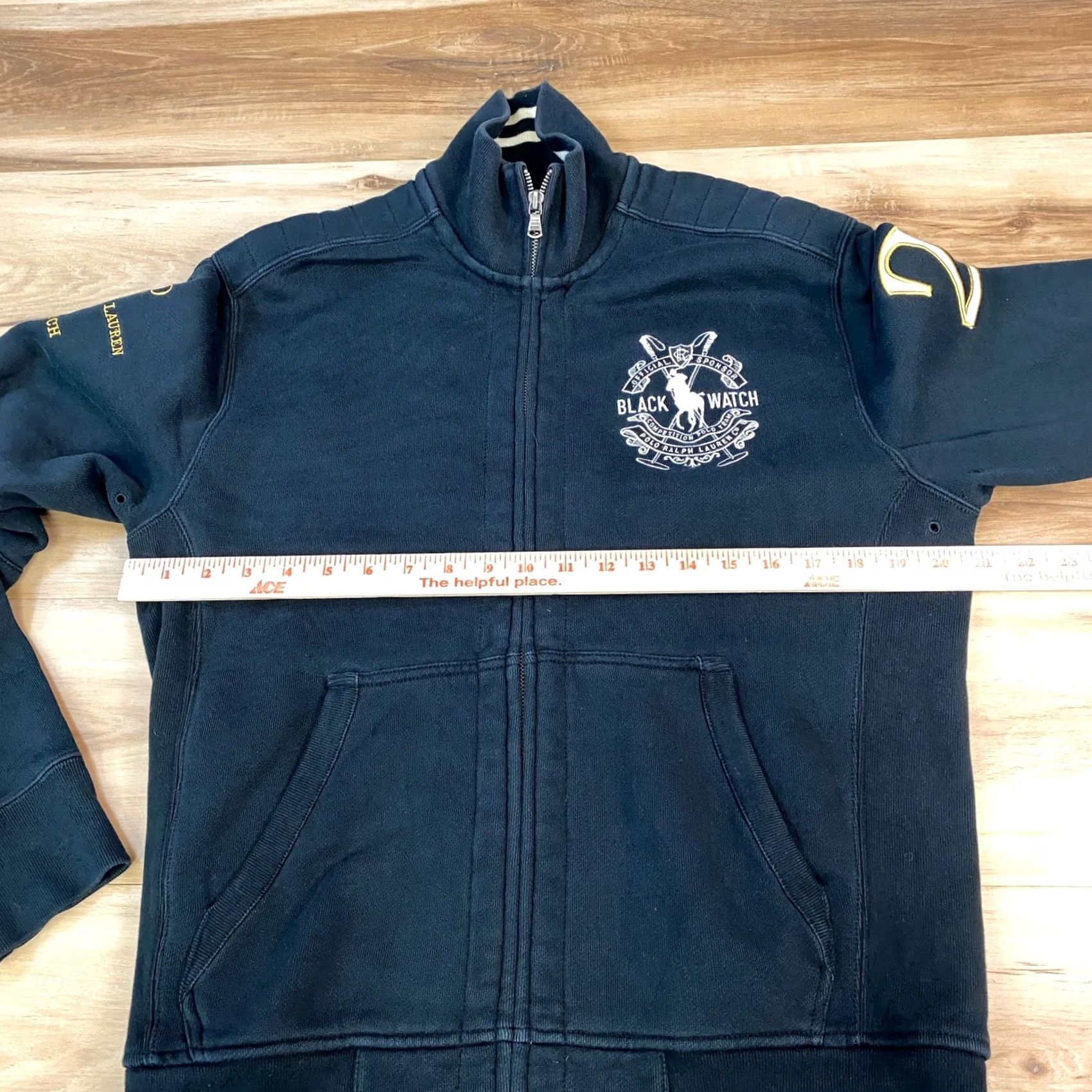 Polo Ralph Lauren Polo Ralph Lauren Black Watch Track Jacket Mens Small Full Zip Cotton Jersey Size US S / EU 44-46 / 1 - 6 Thumbnail