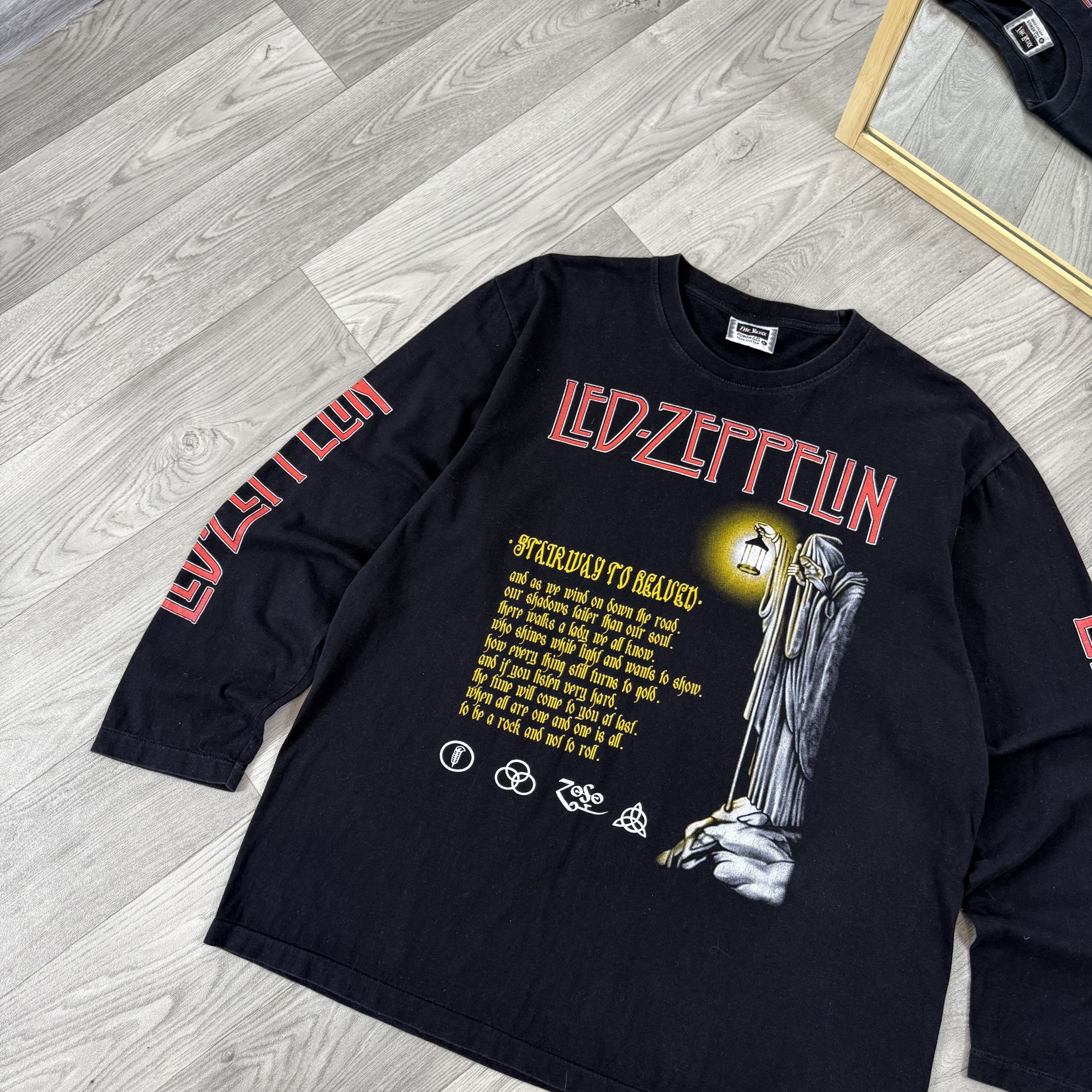 Led Zeppelin Vintage Led Zeppelin 90s Black Graphic Long Sleeve Tee Shirt Size US XL / EU 56 / 4 - 7 Thumbnail