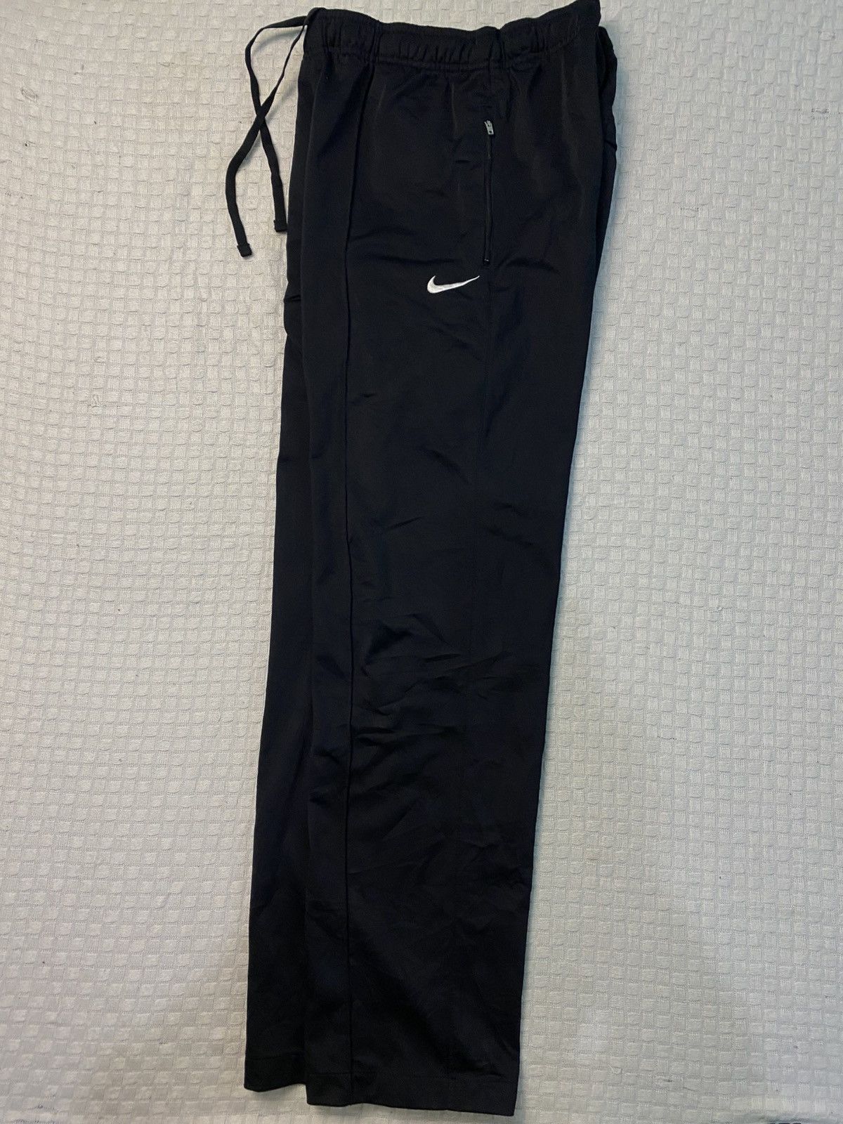 NOCTA × Nike 💥 VINTAGE NIKE BAGGY BLACK WIDE LEG TRACK PANTS Y2K Size US 28 / EU 44 - 2 Thumbnail