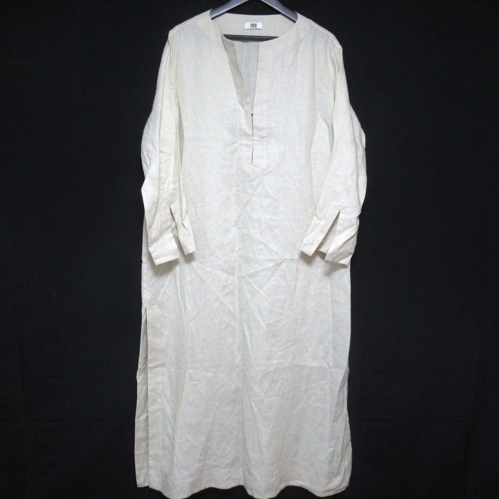 Other newnow Linen Long Dress Natural Material Dresses 24010P05 DUTY FREE for USA