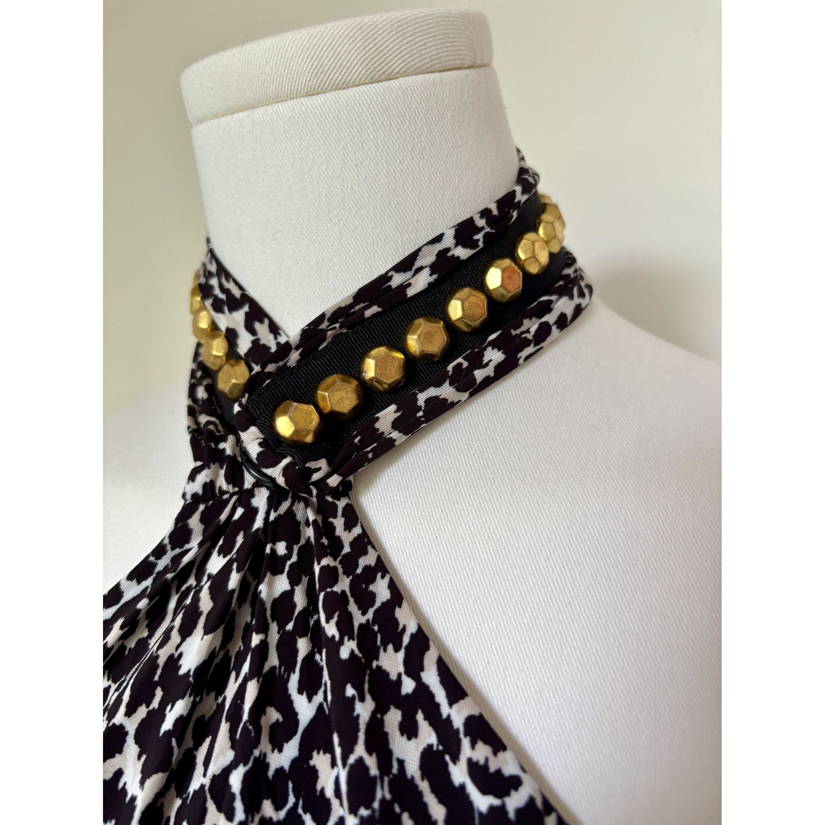 Cavalli Class Stretch Leopard Print Top by Class Cavalli – Size XL (fits M Size XL / US 12-14 / IT 48-50 - 6 Thumbnail