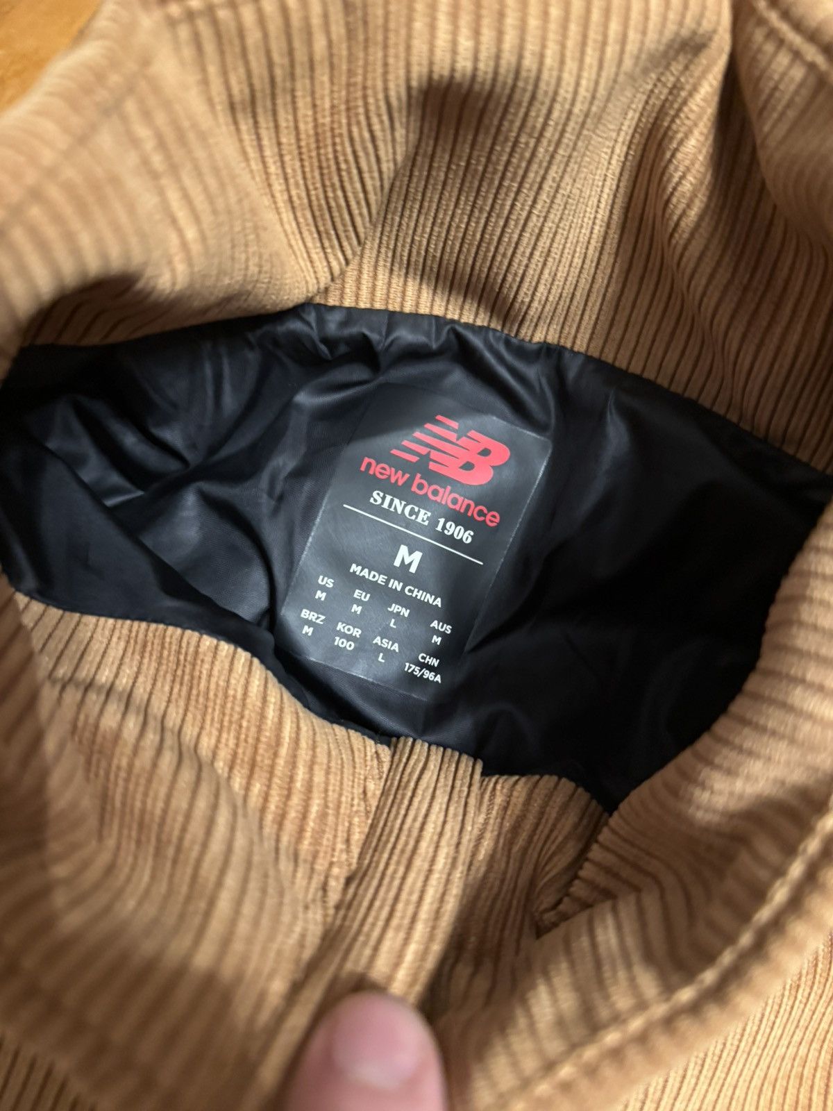 New Balance NEW BALANCE CORDUROY ANORAK JACKET Size US M / EU 48-50 / 2 - 4 Thumbnail