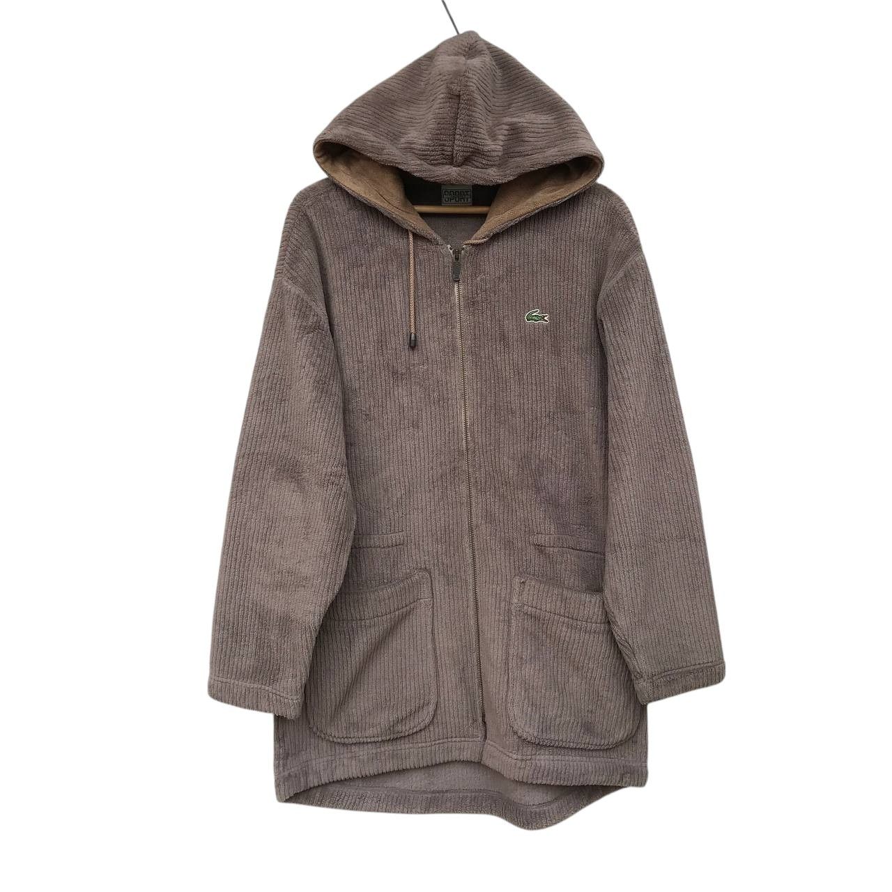 Lacoste × Vintage VINTAGE LACOSTE HOODIE X POLARTEX JUMPER BAGGY Size US XL / EU 56 / 4 - 1 Thumbnail