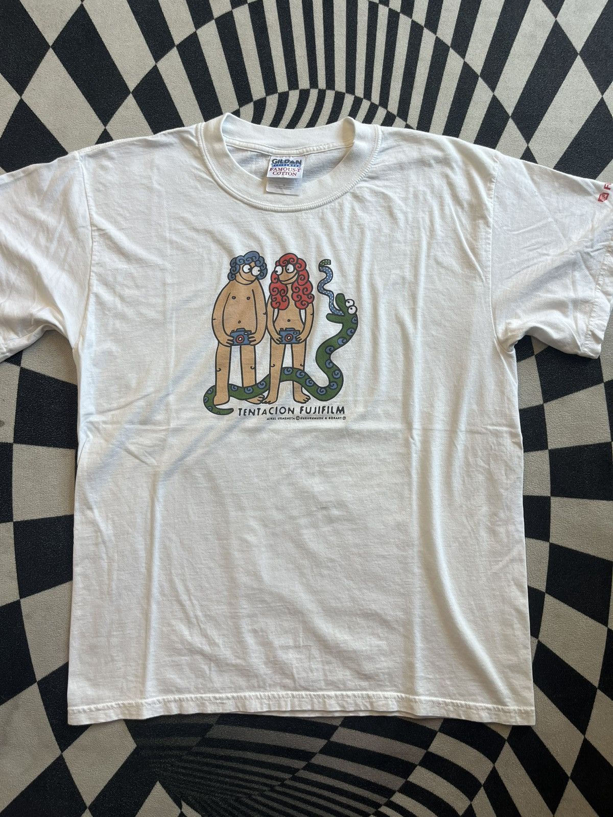 Fujifilm Vntage TENTACION FUJI FILM Promo 00’s Funny Tshirt Size US L / EU 52-54 / 3 - 3 Thumbnail
