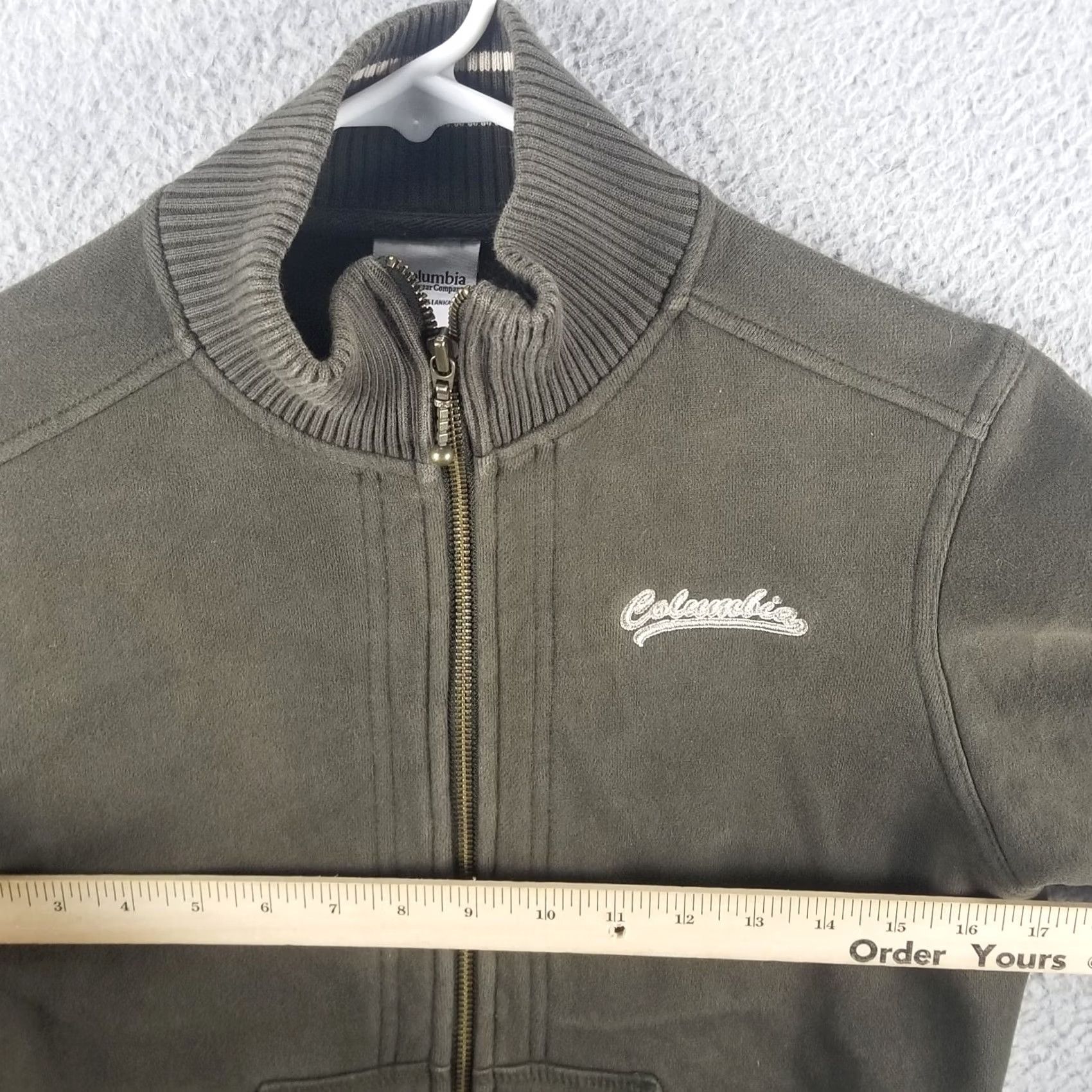 Vintage Columbia Fleece Full Zip Jacket Women Teens Medium Green Striped Cuffs Vintage No - Mens Womens Boys Girls Size M / US 6-8 / IT 42-44 - 6 Thumbnail