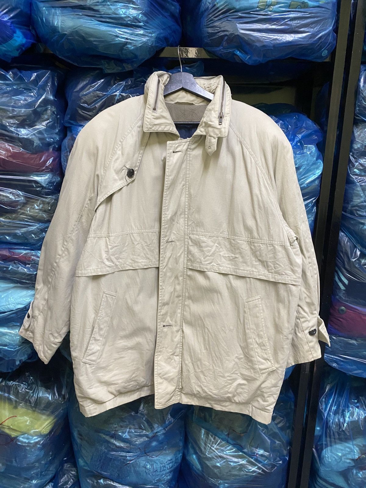 Carven VINTAGE 90S CARVEN BEIGE WORKER JACKET Size US L / EU 52-54 / 3 - 1 Thumbnail