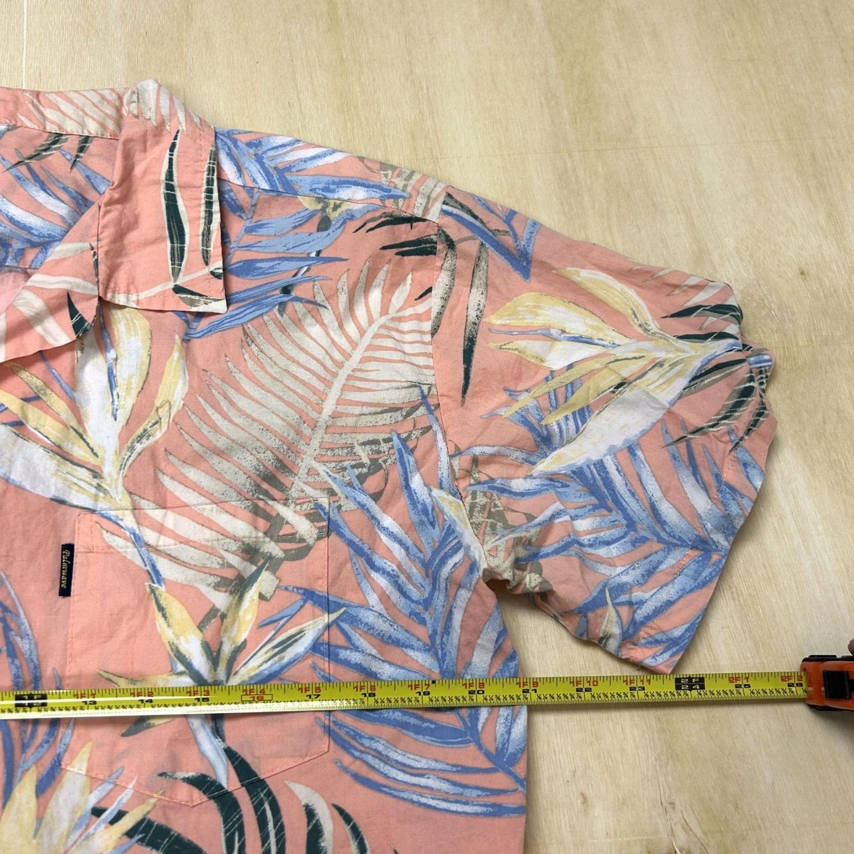 Vintage Palmwave Shirt Mens Medium Pink Floral Short Sleeve Button Up Hawaiian Casual Size US M / EU 48-50 / 2 - 6 Thumbnail