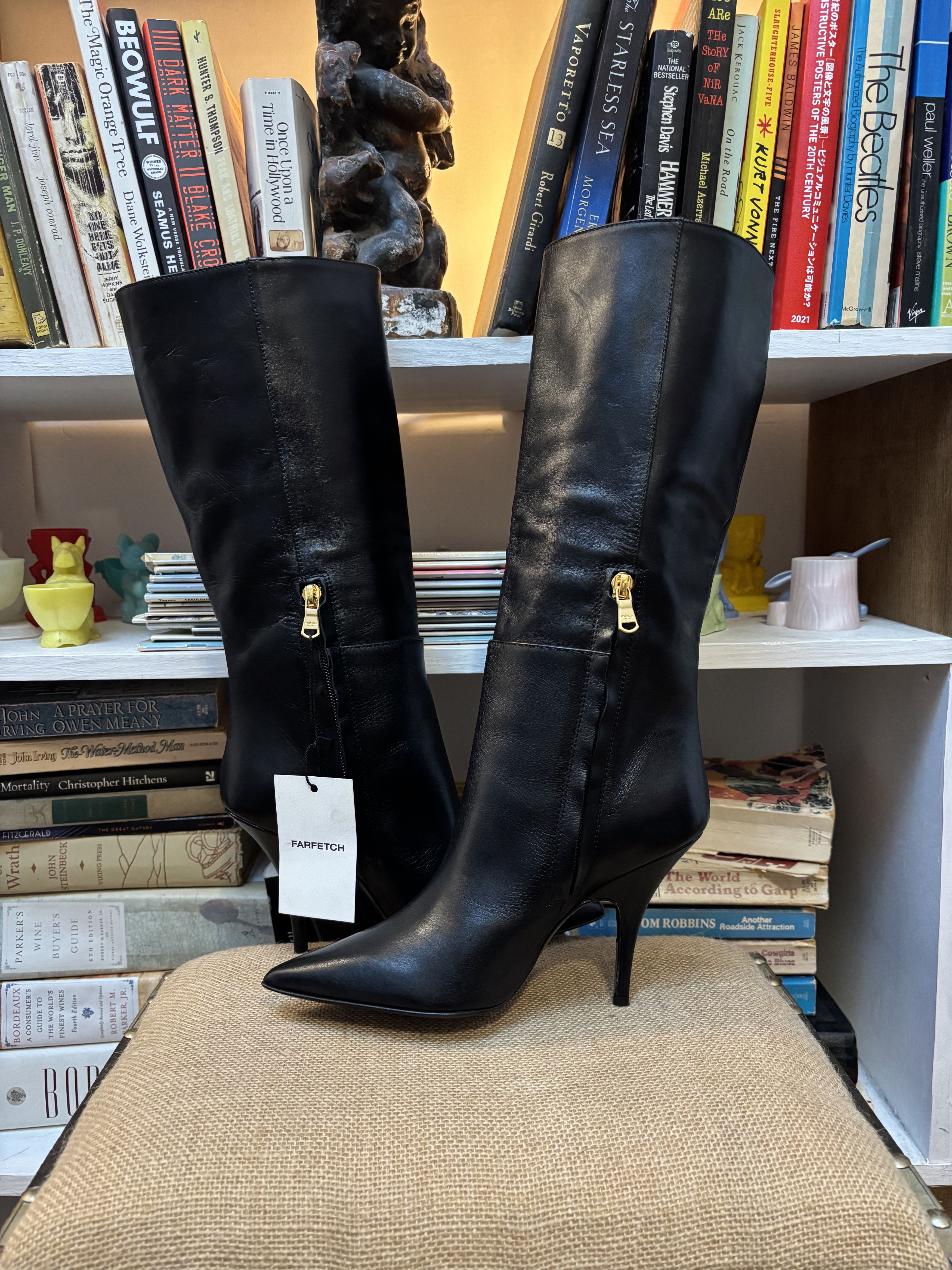 Patrizia Pepe Patrizia Pepe black leather boots Size US 6 / IT 36 - 3 Thumbnail