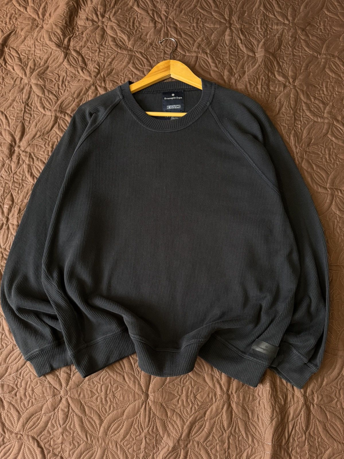 Ermenegildo Zegna ERMENEGILDO ZEGNA TWINTECH SWEATKNIT WAFFLE MADE IN ITALY Size US L / EU 52-54 / 3 - 1 Thumbnail
