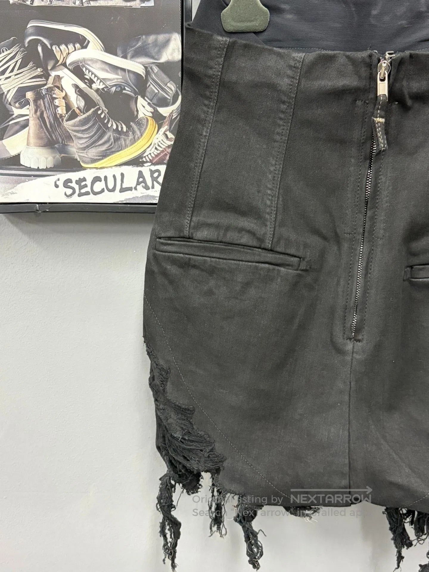 Rick Owens Drkshdw Rick Owens Drkshdw 24ss Washed Fringe Shorts. Size 24" / US 00 / IT 34 - 2 Thumbnail