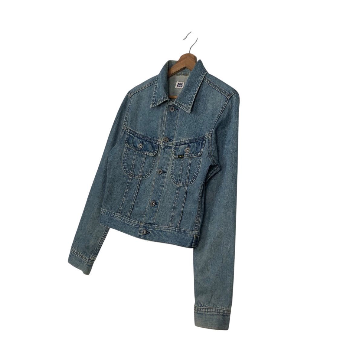 Japanese Brand 📌Cropped Biker Trucker Denim Jacket Vale Hysteric Glamour Size US L / EU 52-54 / 3 - 3 Thumbnail
