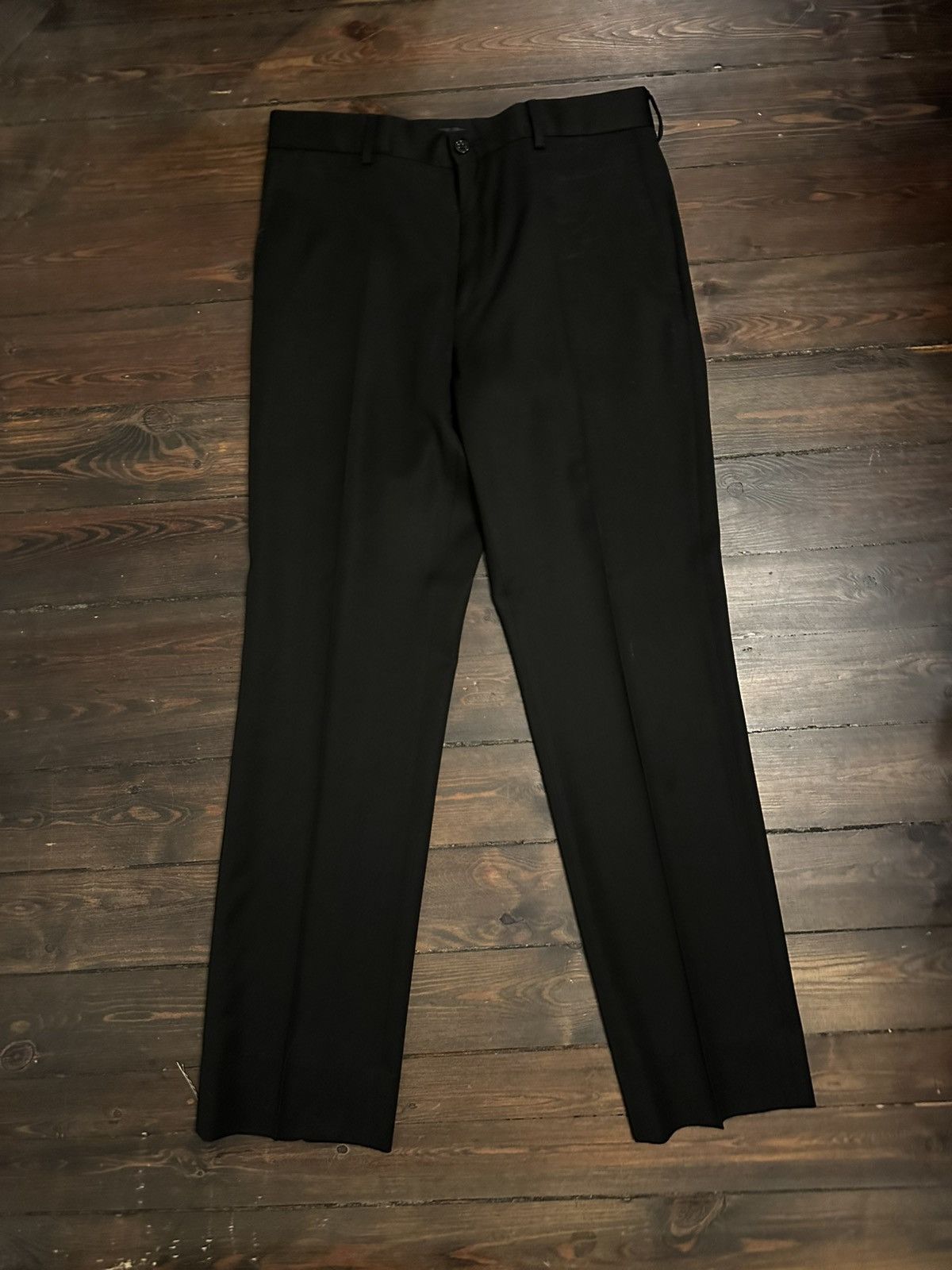 Ralph Lauren Ralph Lauren 100% Wool Black Dress Trousers 31W (Suit Pants) Size 34S - 1 Thumbnail