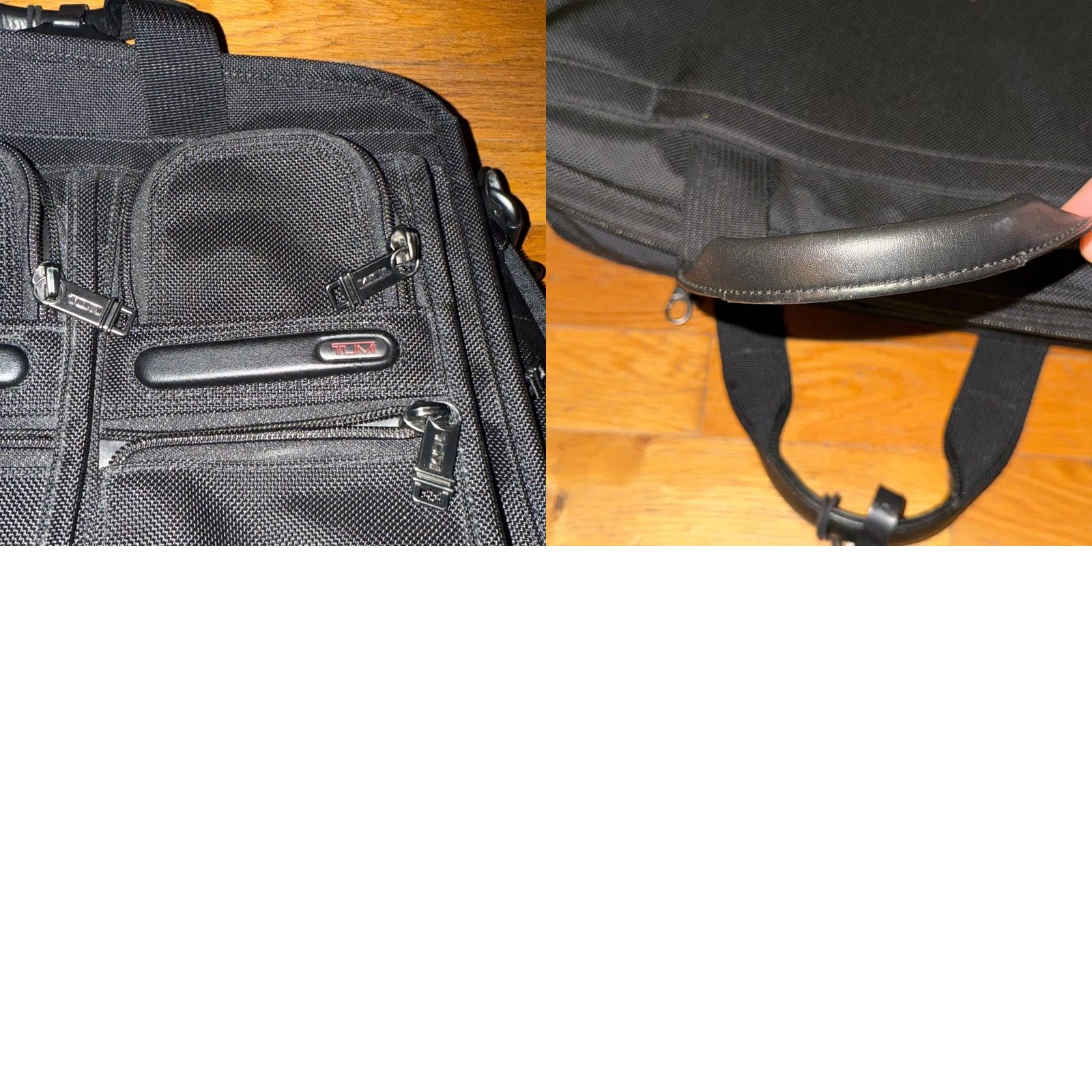 Tumi Tumi Briefcase Nylon Laptop Organizer Expandable Black Travel 16x12x7 Men Large Size ONE SIZE - 10 Thumbnail