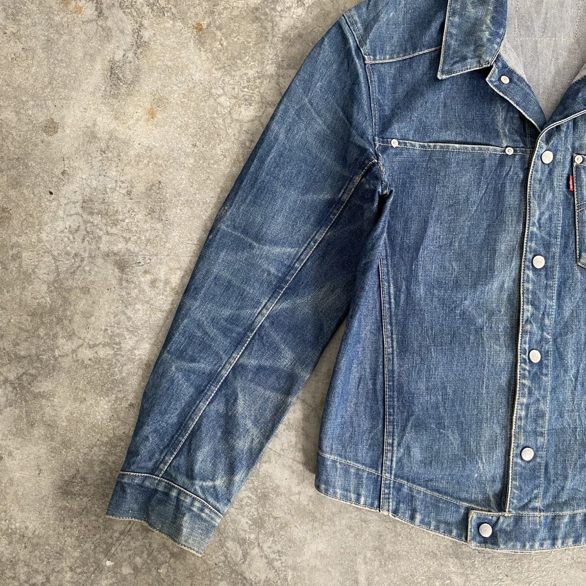 Levi's Vintage 2000’s Levis Engineered Faded Honeycomb Denim Jacket Size US M / EU 48-50 / 2 - 5 Thumbnail