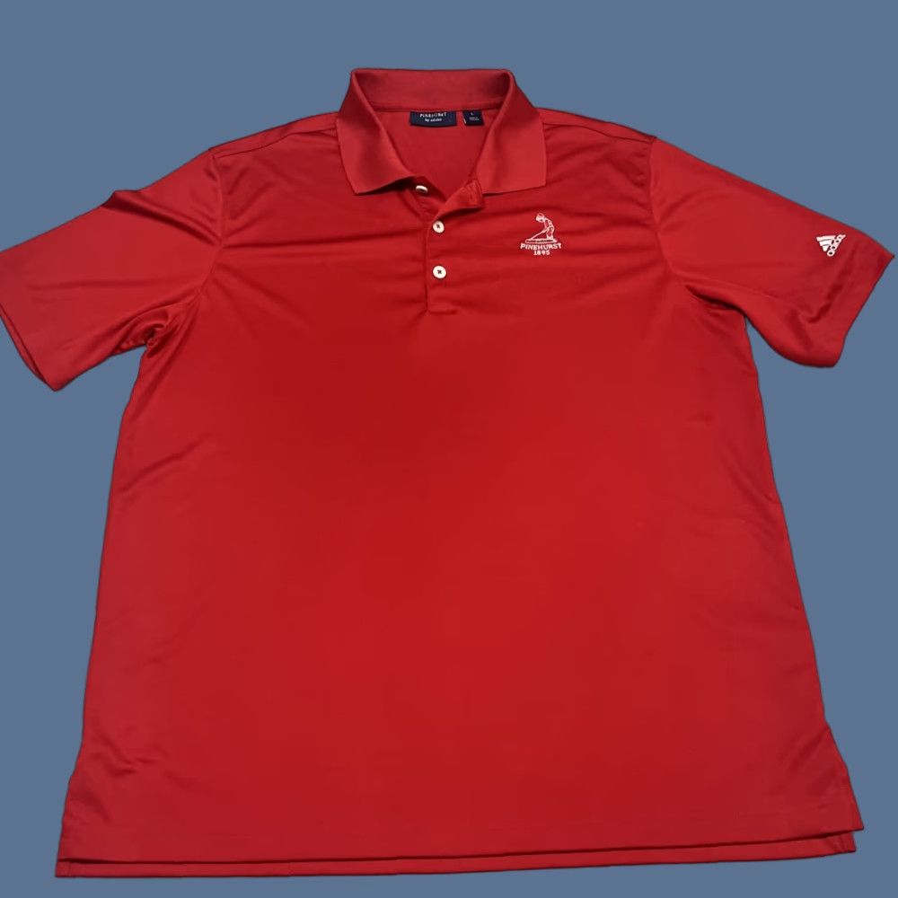 Adidas Adidas Polo Shirt Adult L Red Embroidered Logo Size US L / EU 52-54 / 3 - 1 Thumbnail