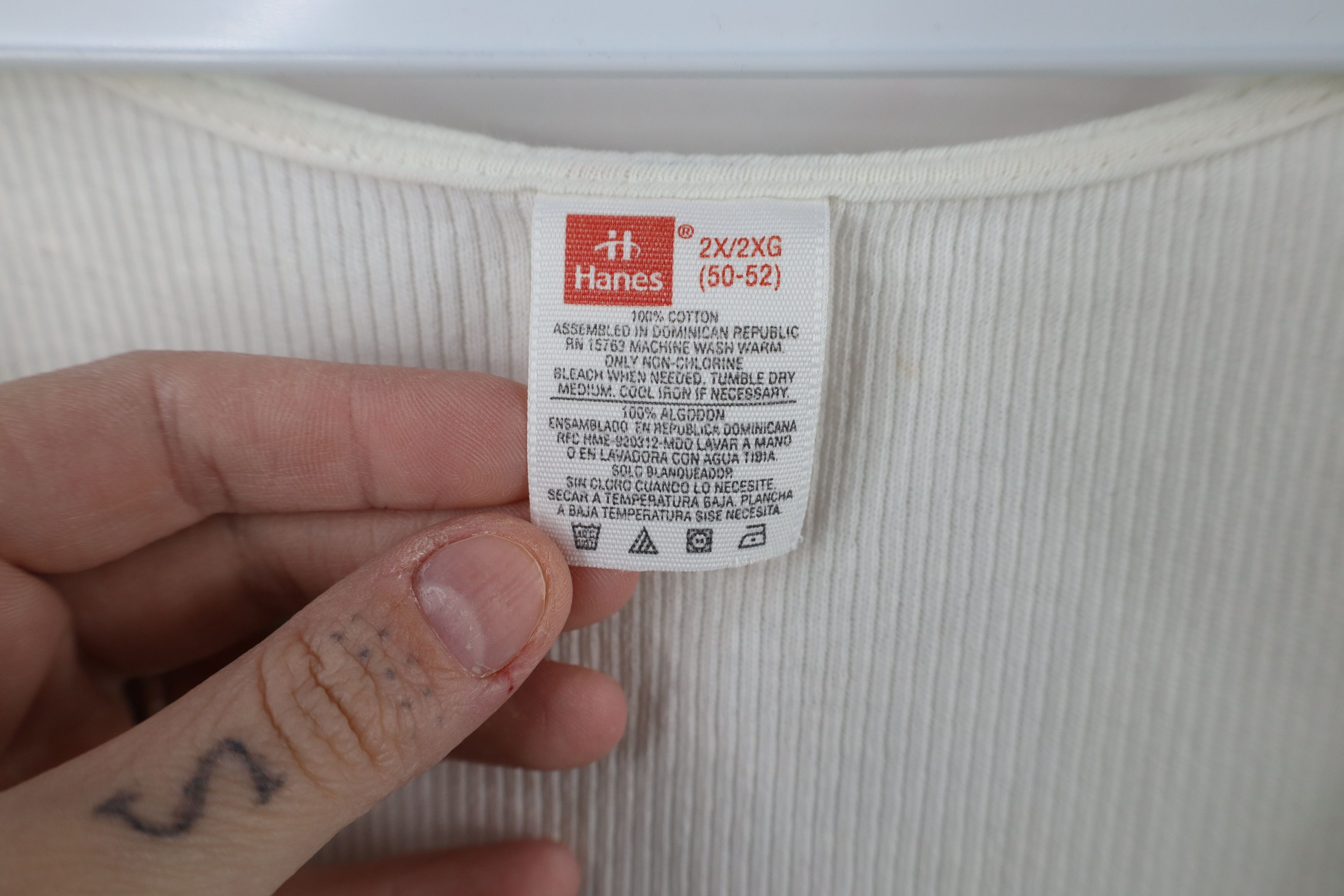 Vintage Vintage 90s Streetwear Wife Beater Tank Top T-Shirt White Size US XXL / EU 58 / 5 - 6 Thumbnail