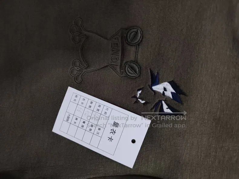 Fendi Fendi Embroidered Pattern Zip-Up Jacket (Slight Snag) Size US S / EU 44-46 / 1 - 6 Thumbnail