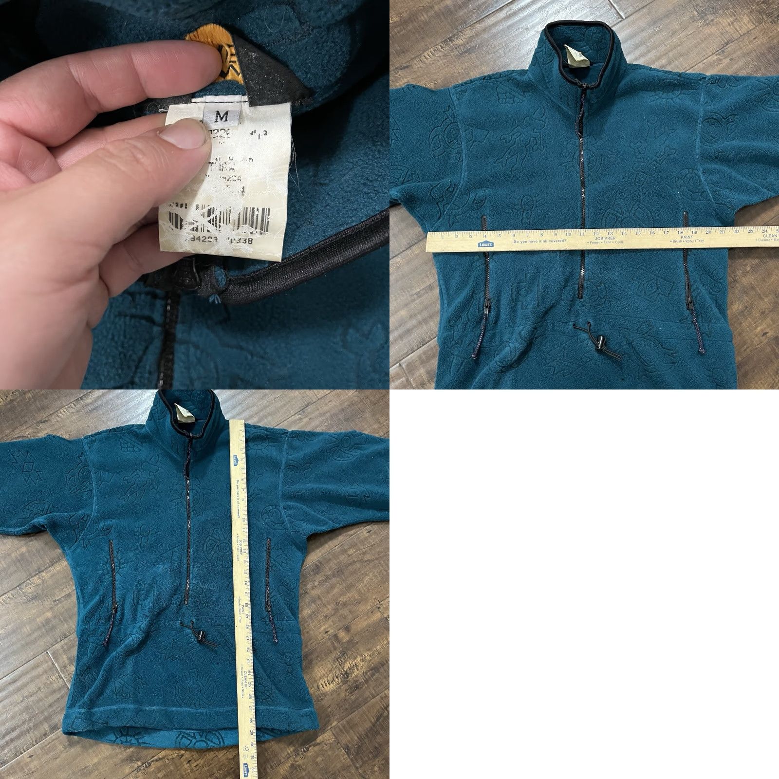 Vintage VINTAGE REI Jacket M Teal Fleece Half Zip Aztec Southwestern 90s Unisex Adults Size US M / EU 48-50 / 2 - 8 Thumbnail