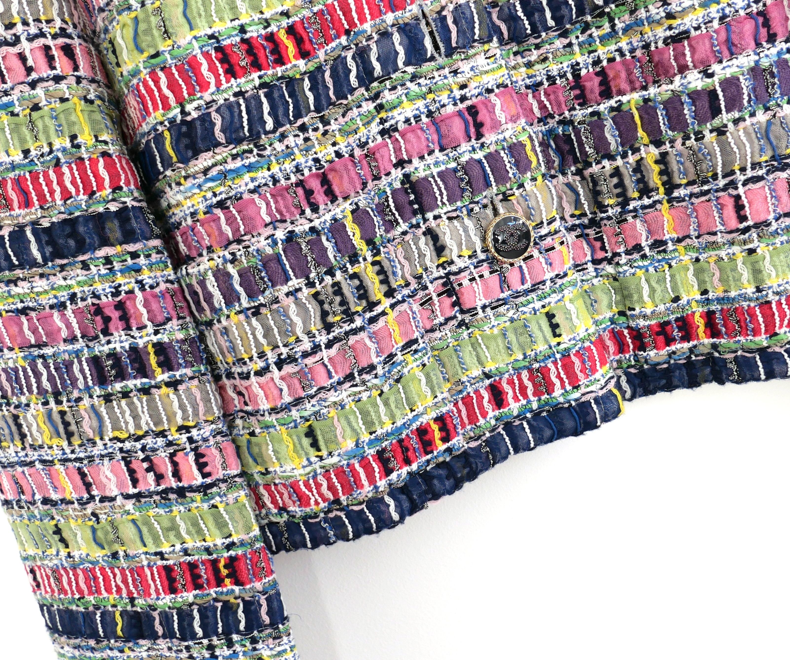 Chanel Chanel Spring 2021 Candy Fantasy Tweed Jacket Size XS / US 0-2 / IT 36-38 - 3 Thumbnail
