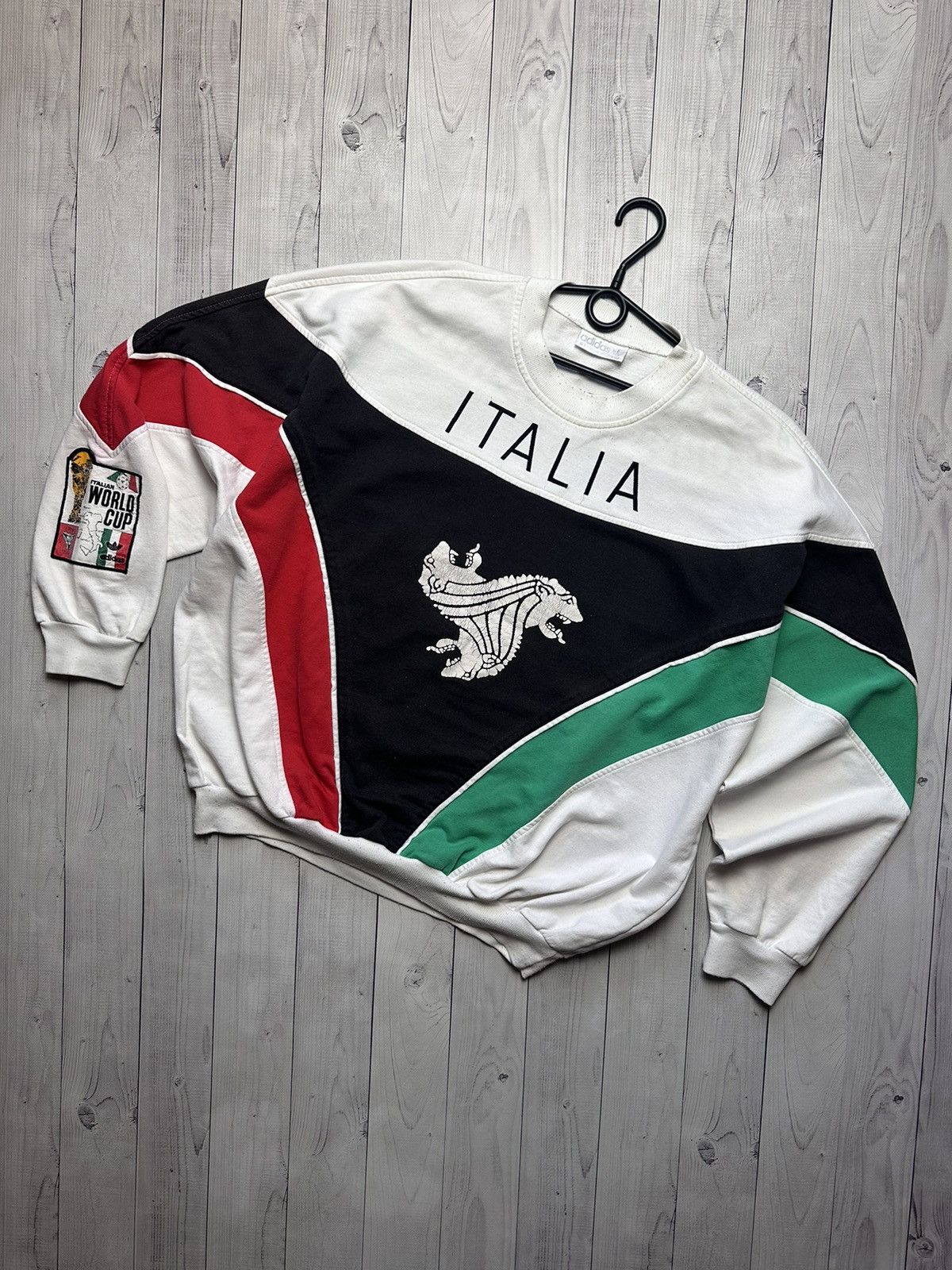 Adidas × Vintage Vintage adidas Italia soccer sweatshirt Olympic Games World Size US L / EU 52-54 / 3 - 1 Thumbnail
