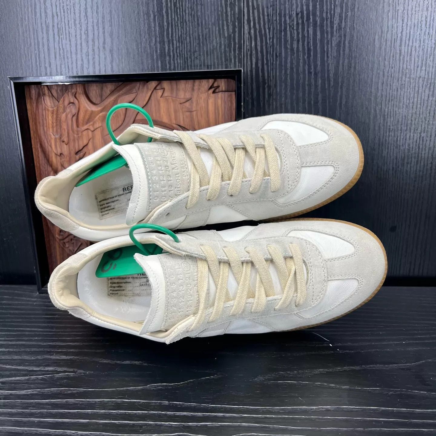 Maison Margiela Maison Margiela German Trainer White Gray 37.5 Size US 7 / IT 37 - 7 Thumbnail