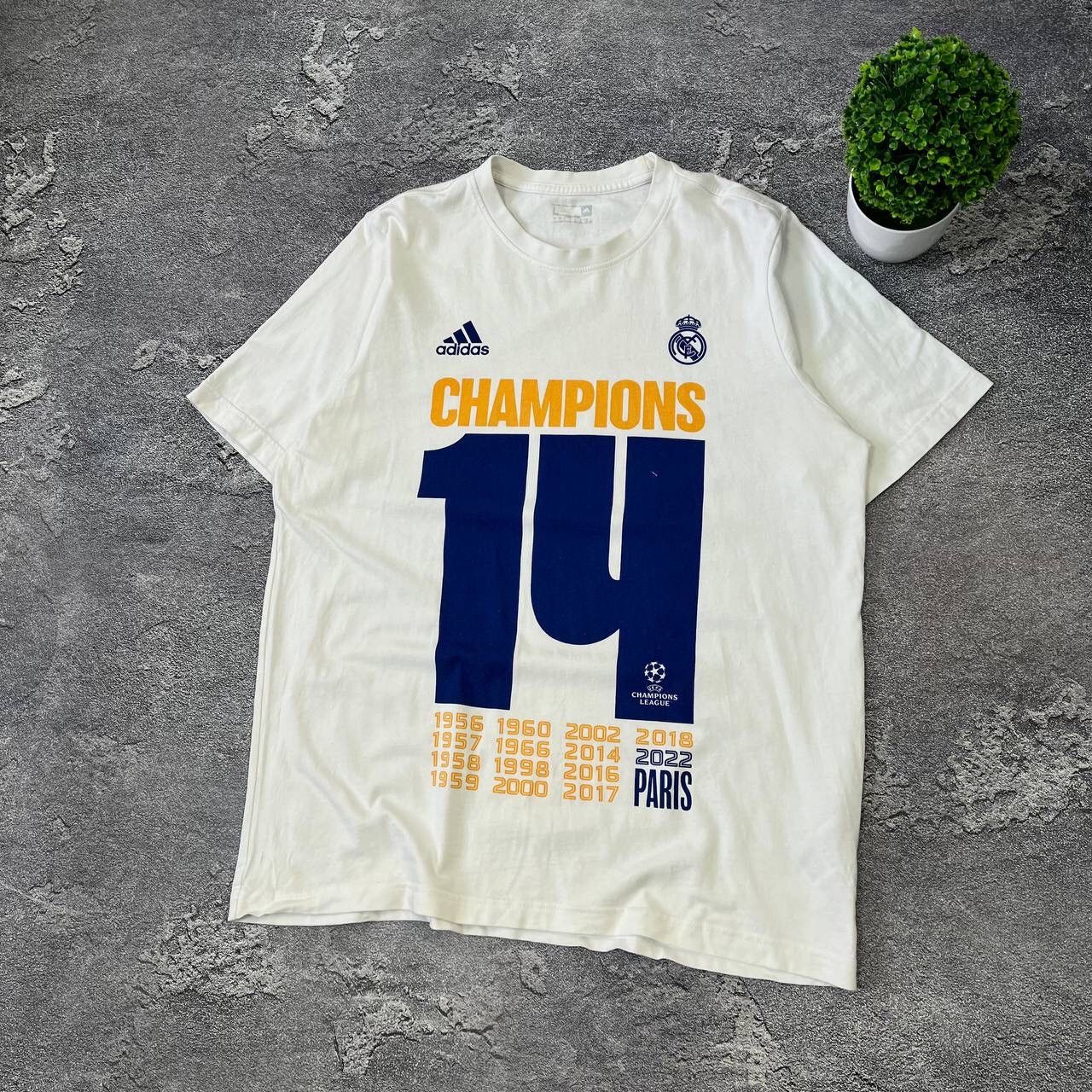 Adidas Real Madrid 2022/23 Champions CL Football Shirt Soccer Size US L / EU 52-54 / 3 - 12 Thumbnail