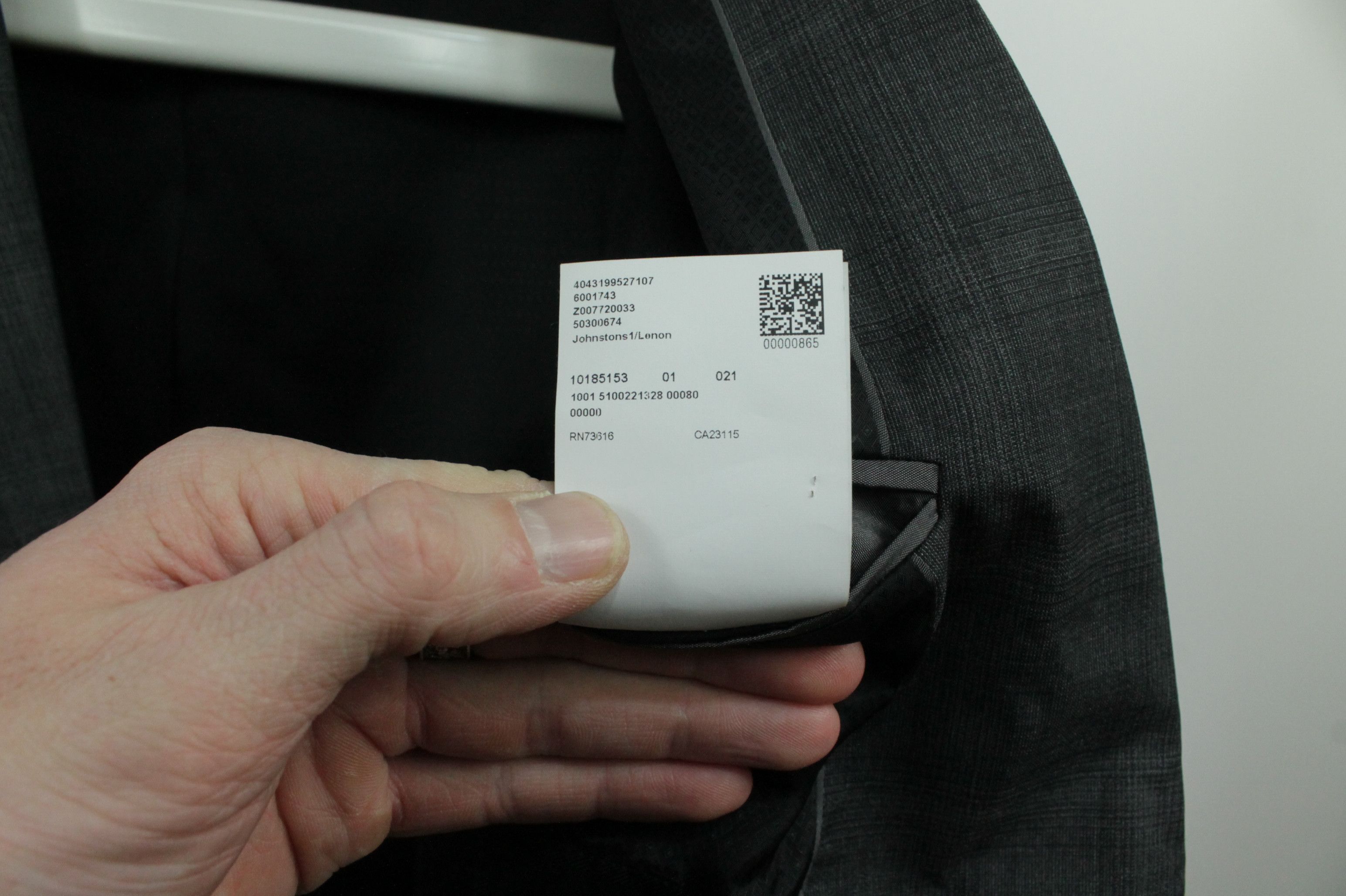 Hugo Boss Hugo Boss Johnstons1/Lenon Reda Wool Checkered Suit Size 44R - 9 Thumbnail