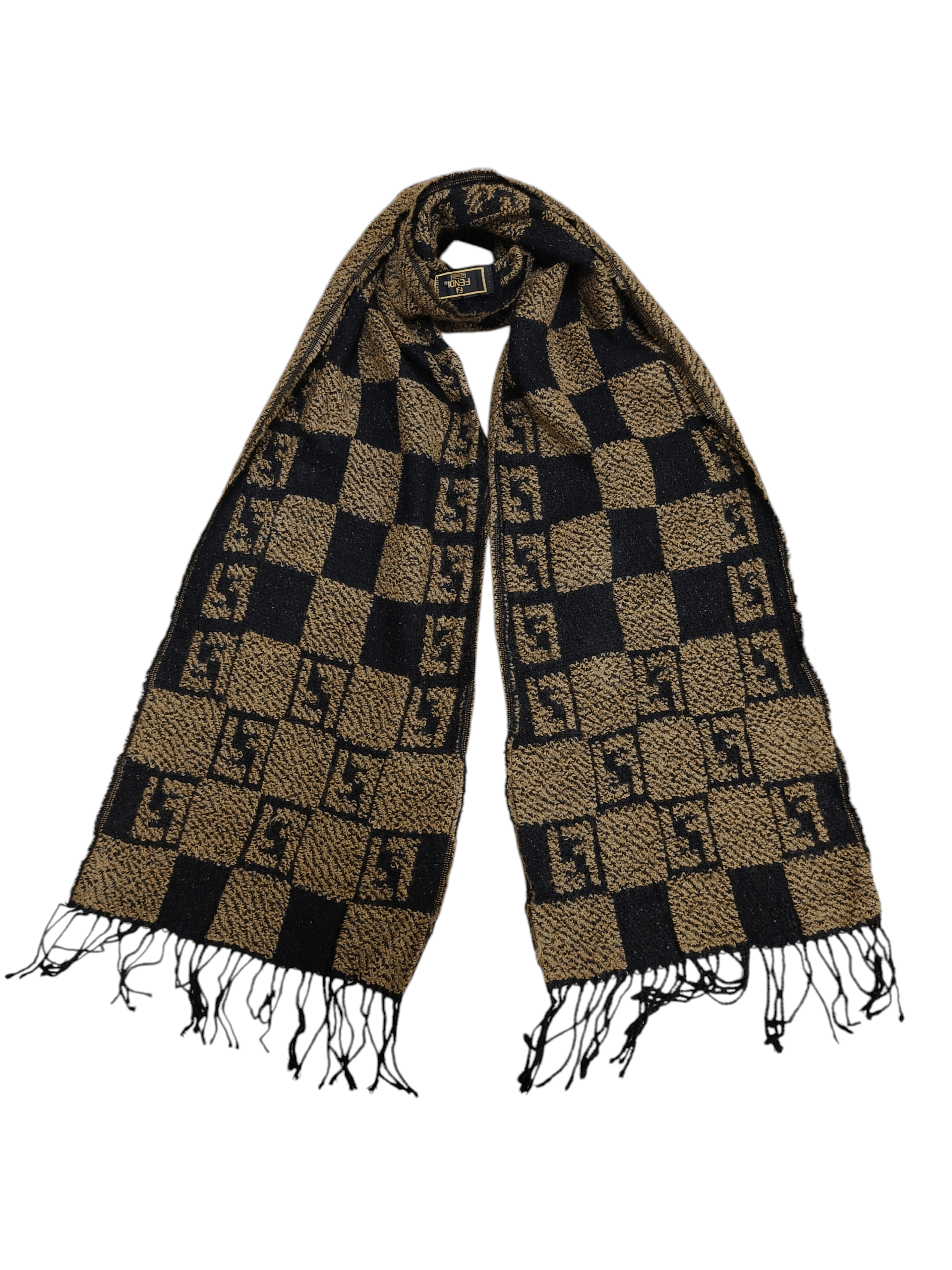 Fendi Cravatte Italy Scarf Monogram Muffler