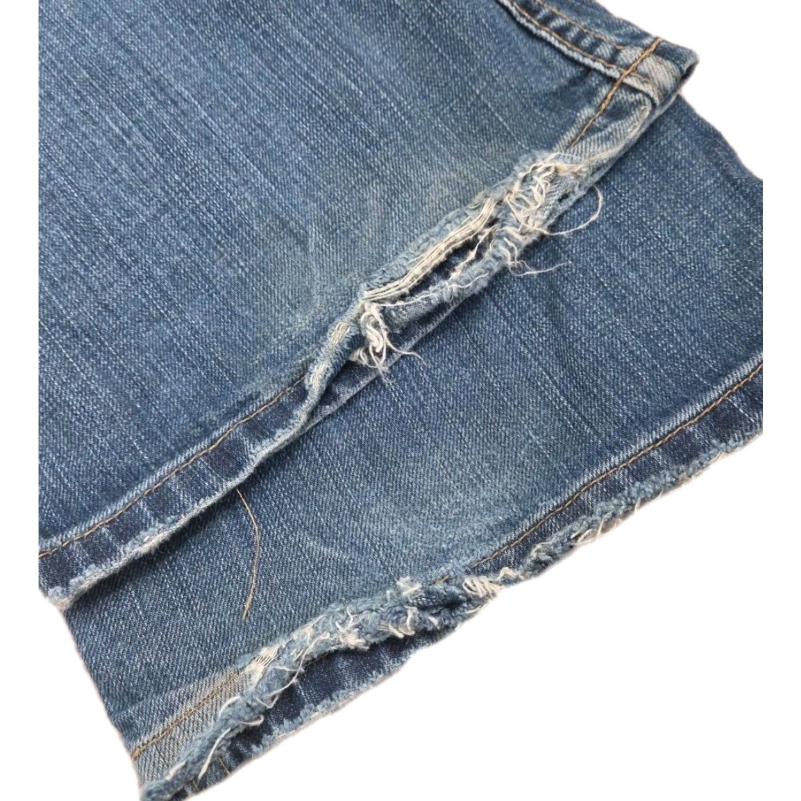 BKE BKE Denim Jeans Womens Boot Cut 31 29.5 Star 18 Distressed Belt Zipper Pocket 5-Pocket Blue Cotton Denim Regular Size Type Regular Womens Size 24" / US 00 / IT 34 - 4 Thumbnail