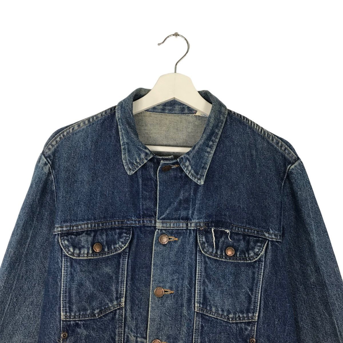 Rustler 🔥1980s RUSTLER DENIM TRUCKER JACKET MADE IN USA Size US M / EU 48-50 / 2 - 4 Thumbnail