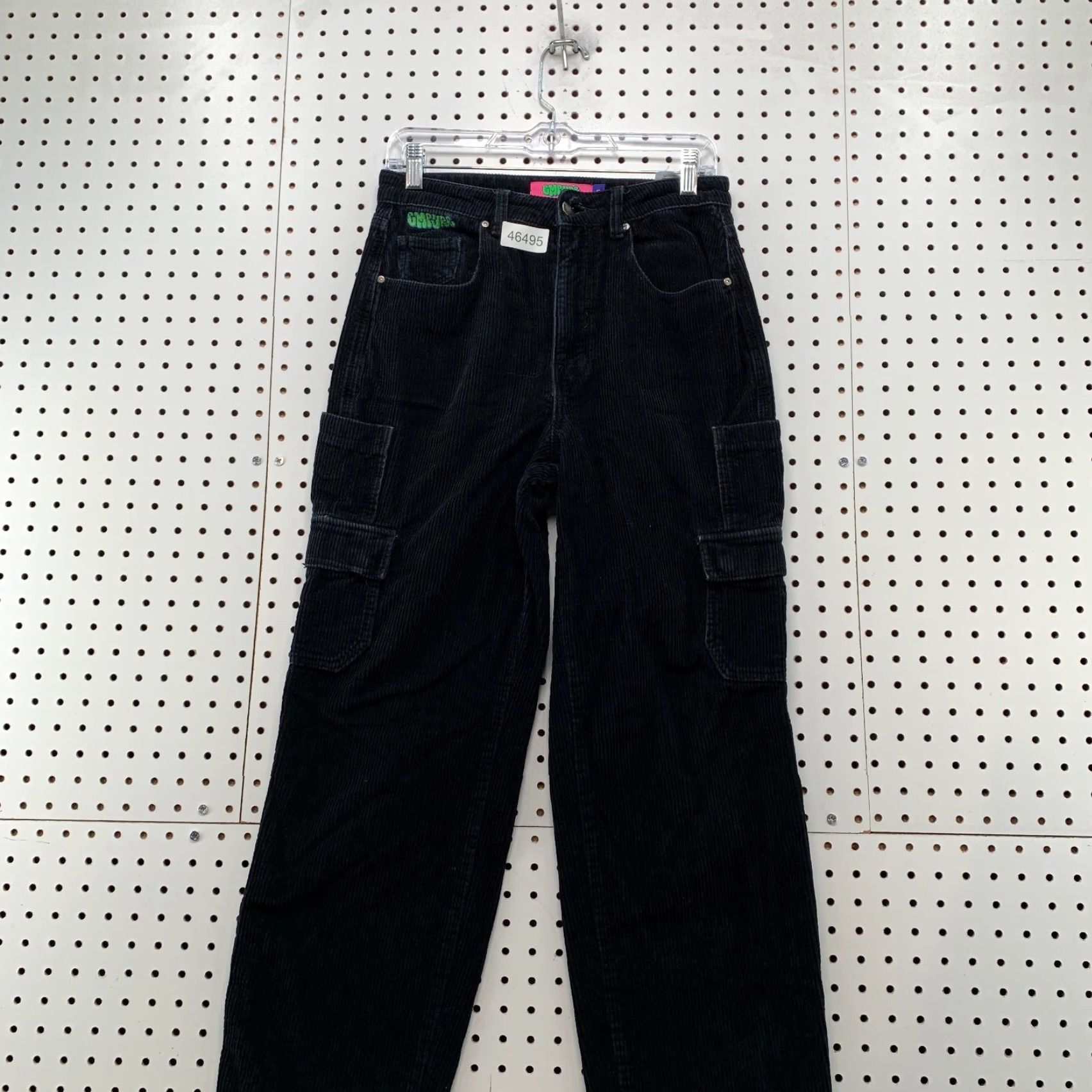 Empyre Empyre Tori Corduroy Pants Womens Size 6 Black Skater Loose Fit Baggy 28x28 Size 28" / US 6 / IT 42 - 5 Thumbnail