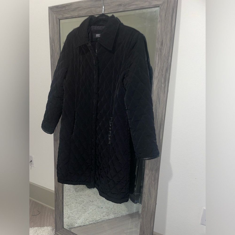 Other Womens black New York & Co trench coat with pockets Size S / US 4 / IT 40 - 2 Thumbnail