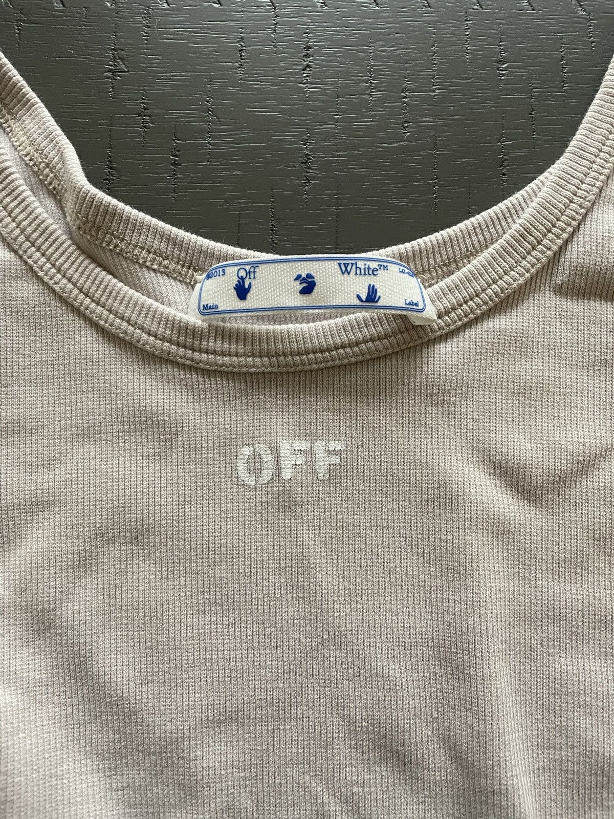 image of Off White Tank Top in Cream, Women's (Size Small)